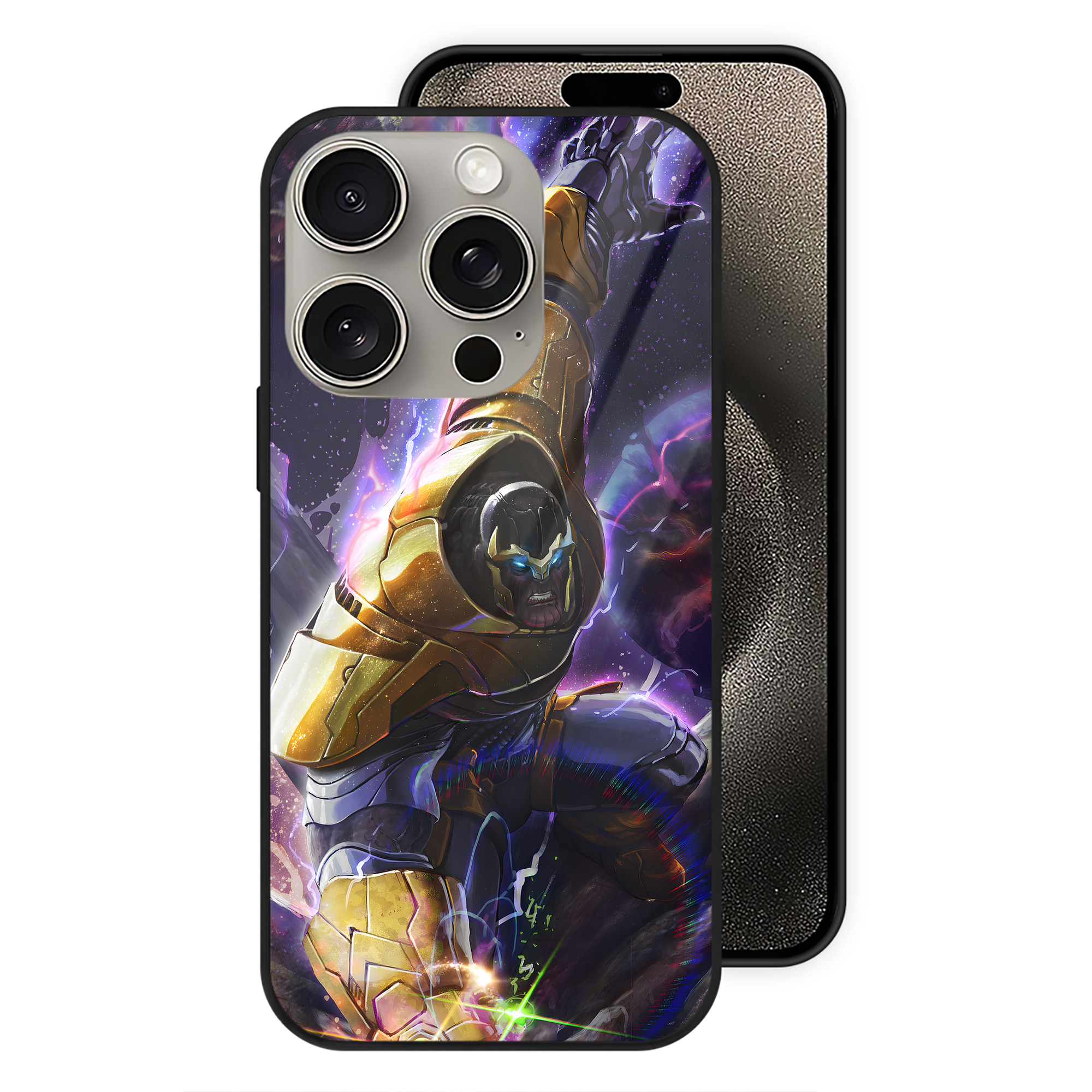 （画像用） アベンジャーズ The Avengers 【iPhone15Pro対応】スマホケース 耐衝撃＆黄変防止 背面ガラス
