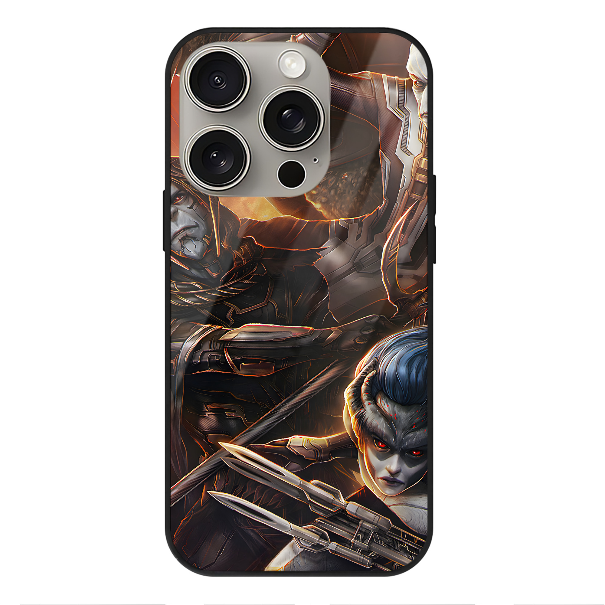 （画像用） アベンジャーズ The Avengers 【iPhone15Pro対応】スマホケース 耐衝撃＆黄変防止 背面ガラス