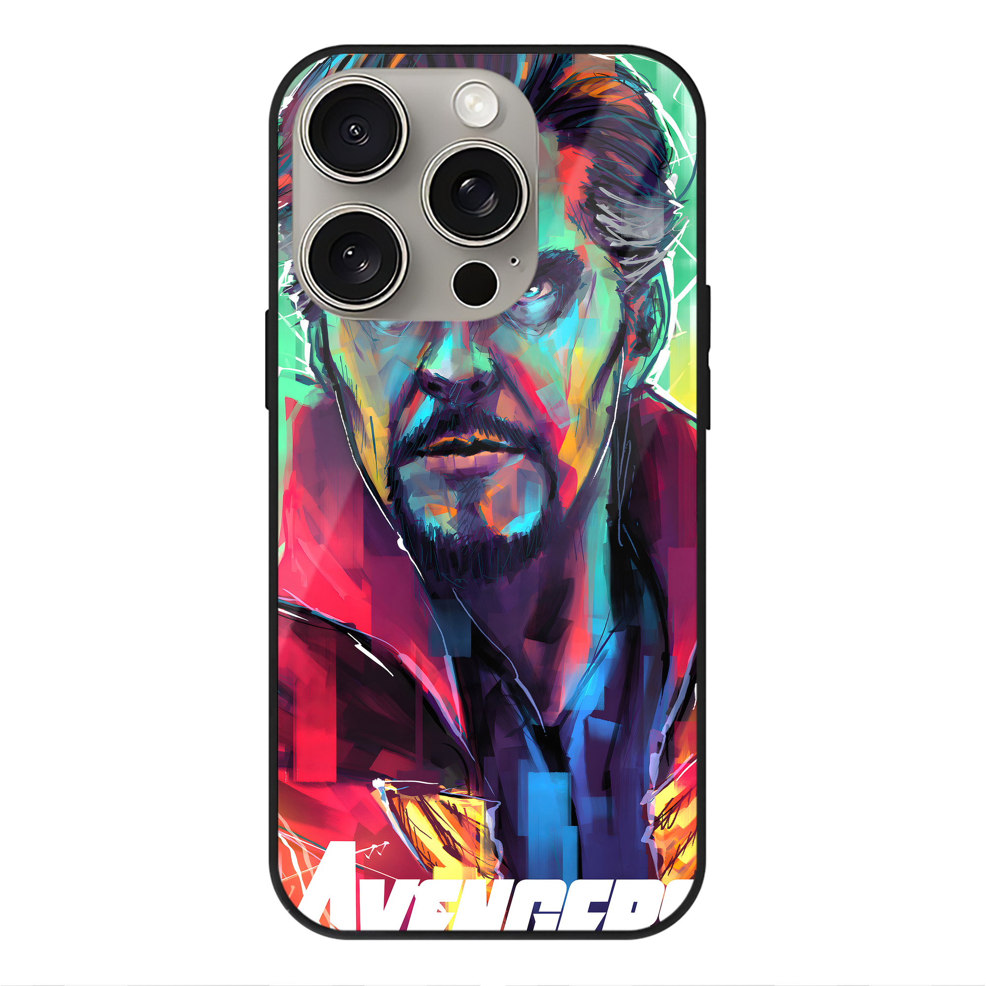 （画像用） アベンジャーズ The Avengers 【iPhone15Pro対応】スマホケース 耐衝撃＆黄変防止 背面ガラス