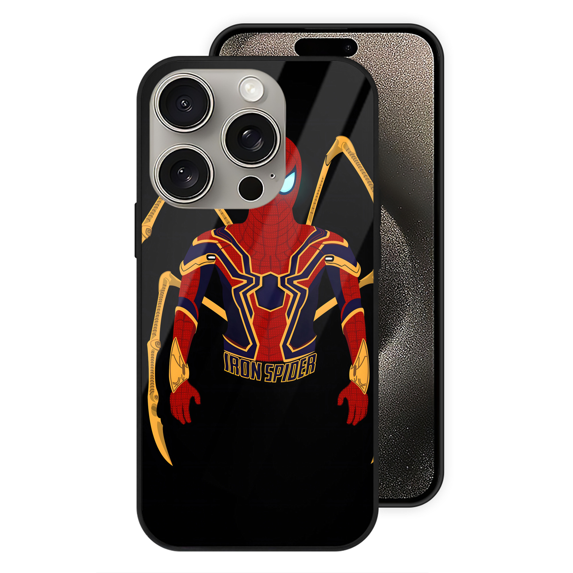 （画像用） アベンジャーズ The Avengers 【iPhone15Pro対応】スマホケース 耐衝撃＆黄変防止 背面ガラス