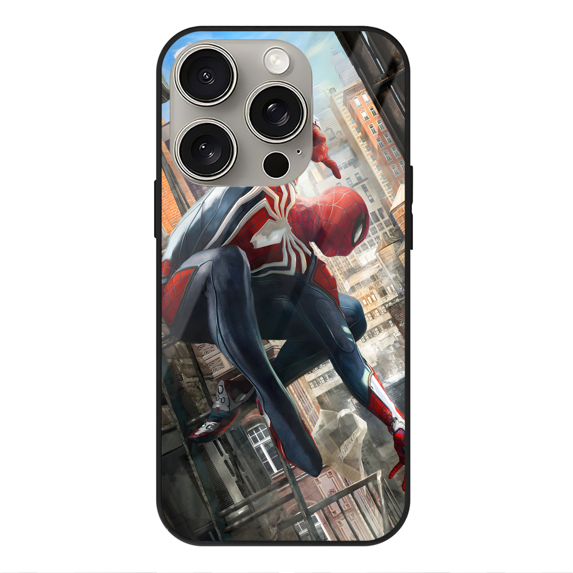 （画像用） アベンジャーズ The Avengers 【iPhone15Pro対応】スマホケース 耐衝撃＆黄変防止 背面ガラス