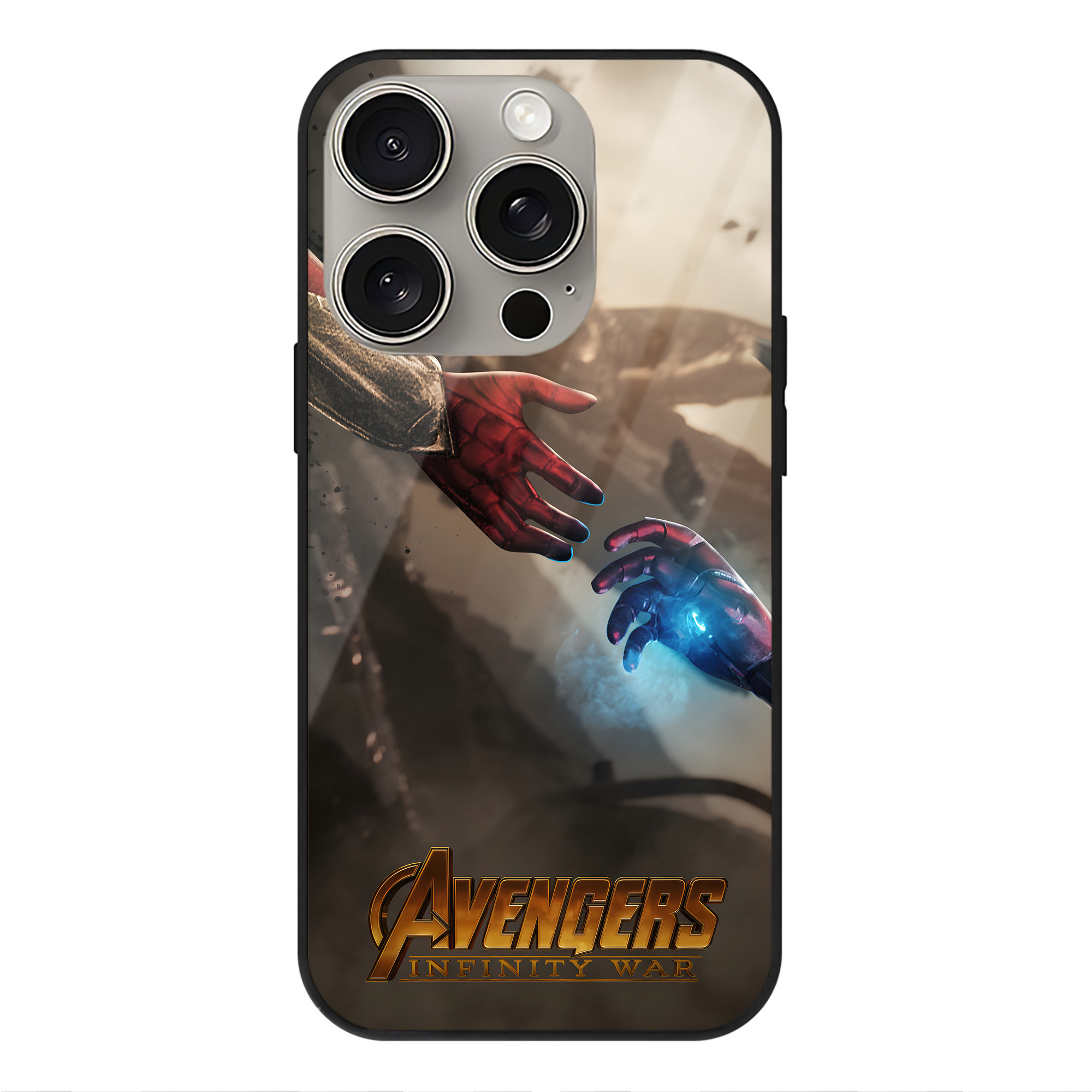（画像用） アベンジャーズ The Avengers 【iPhone15Pro対応】スマホケース 耐衝撃＆黄変防止 背面ガラス