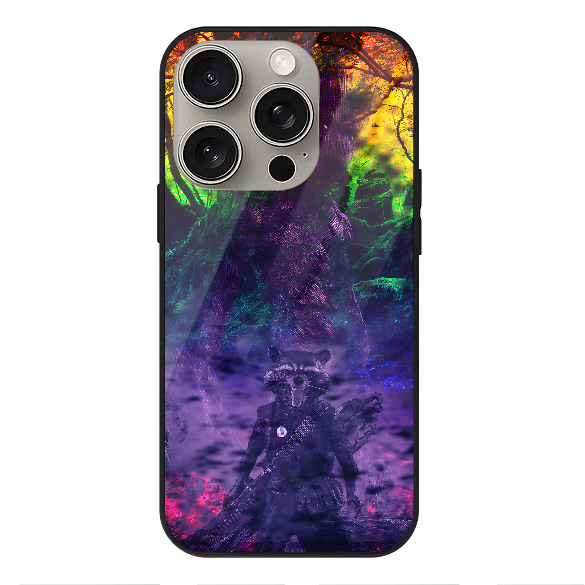 （画像用） アベンジャーズ The Avengers 【iPhone15Pro対応】スマホケース 耐衝撃＆黄変防止 背面ガラス
