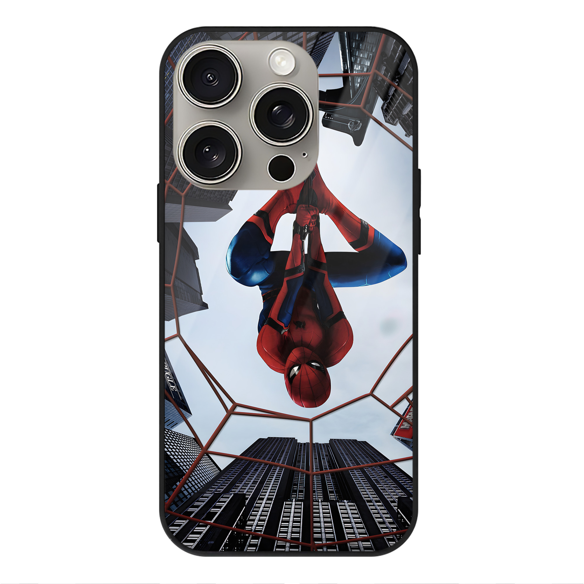 （画像用） アベンジャーズ The Avengers 【iPhone15Pro対応】スマホケース 耐衝撃＆黄変防止 背面ガラス