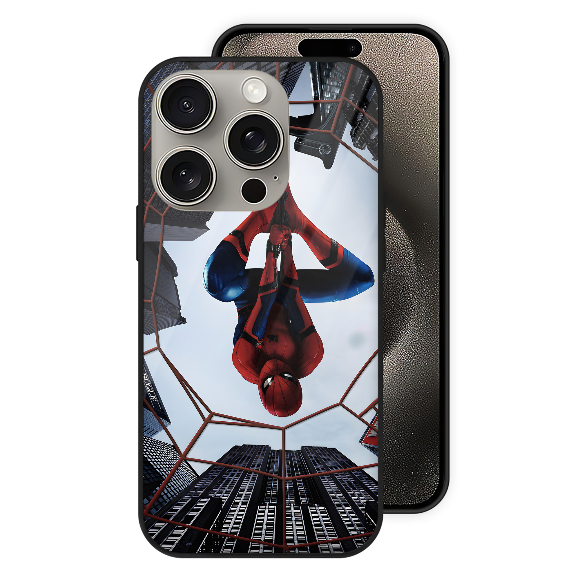 （画像用） アベンジャーズ The Avengers 【iPhone15Pro対応】スマホケース 耐衝撃＆黄変防止 背面ガラス