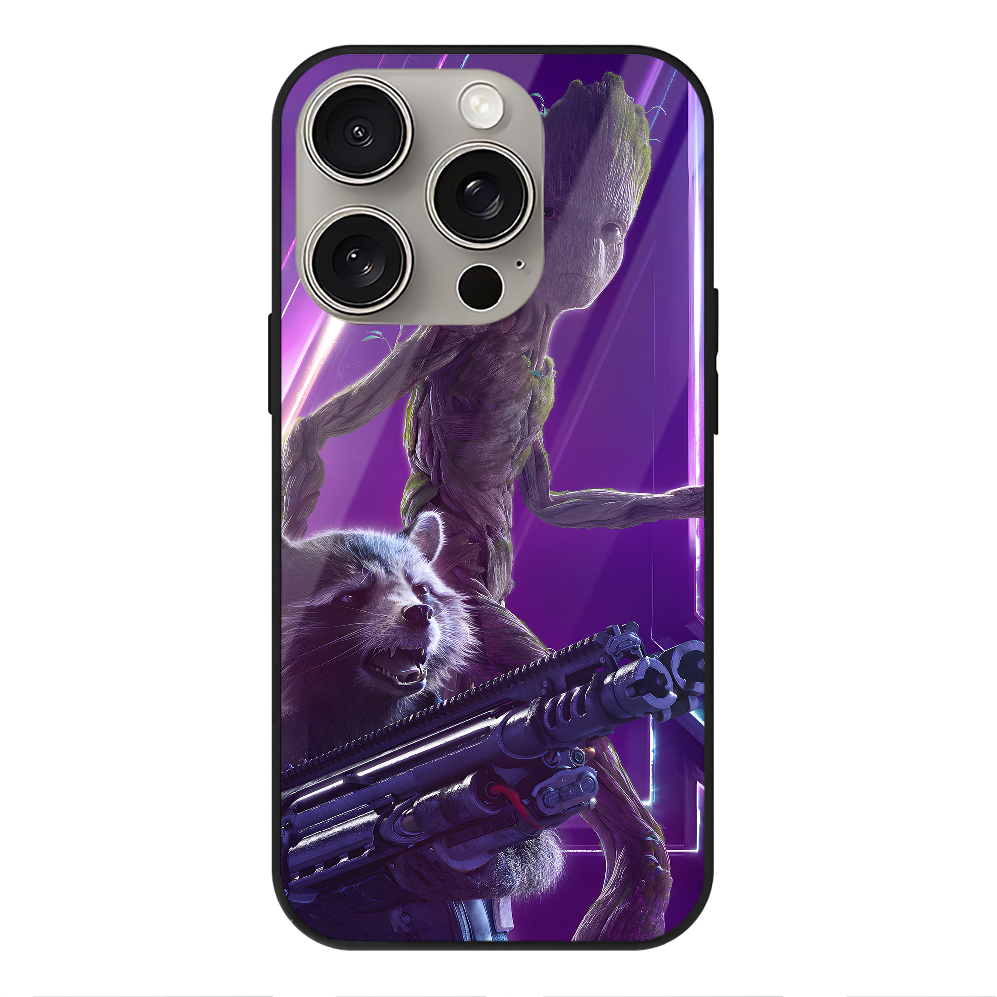 （画像用） アベンジャーズ The Avengers 【iPhone15Pro対応】スマホケース 耐衝撃＆黄変防止 背面ガラス