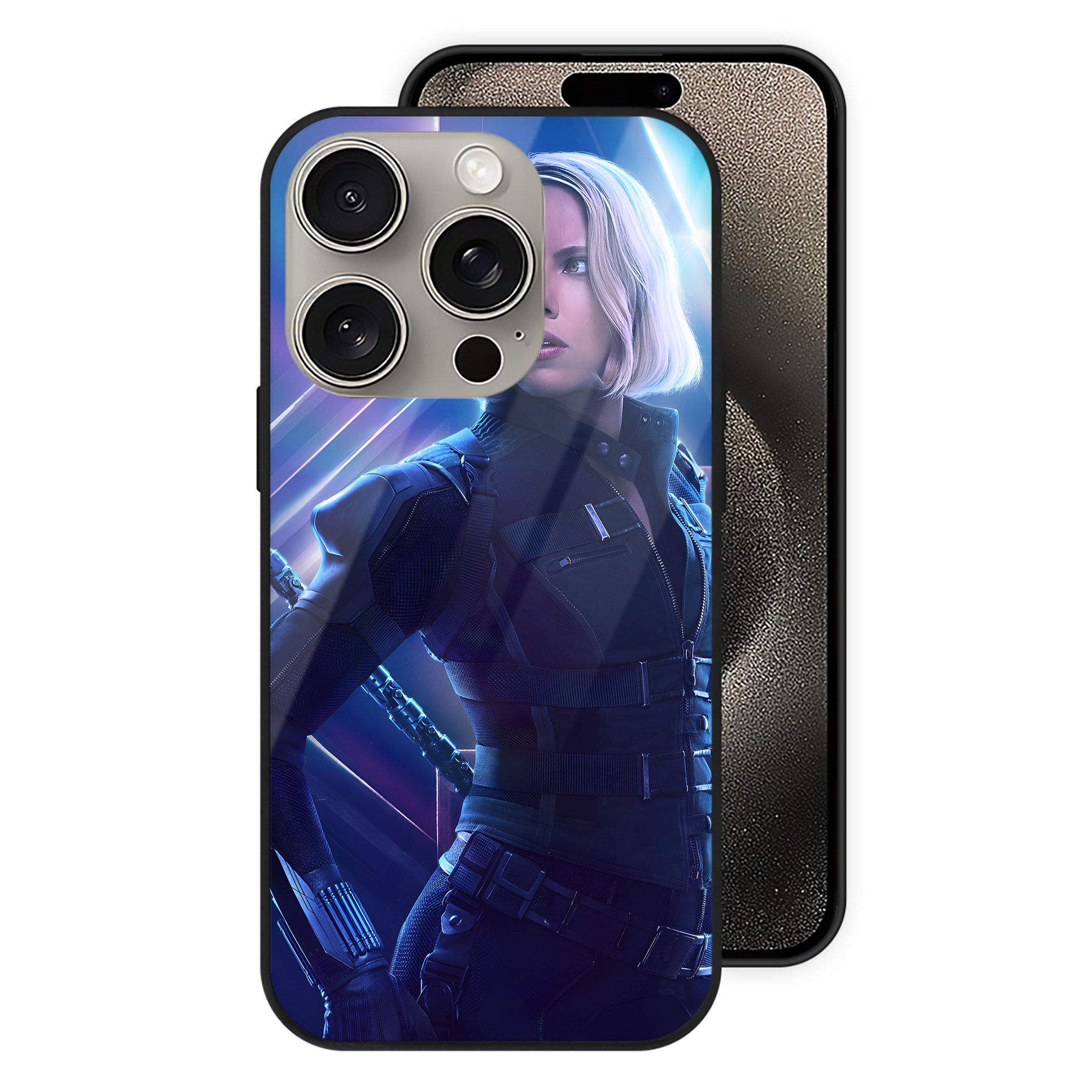 （画像用） アベンジャーズ The Avengers 【iPhone15Pro対応】スマホケース 耐衝撃＆黄変防止 背面ガラス