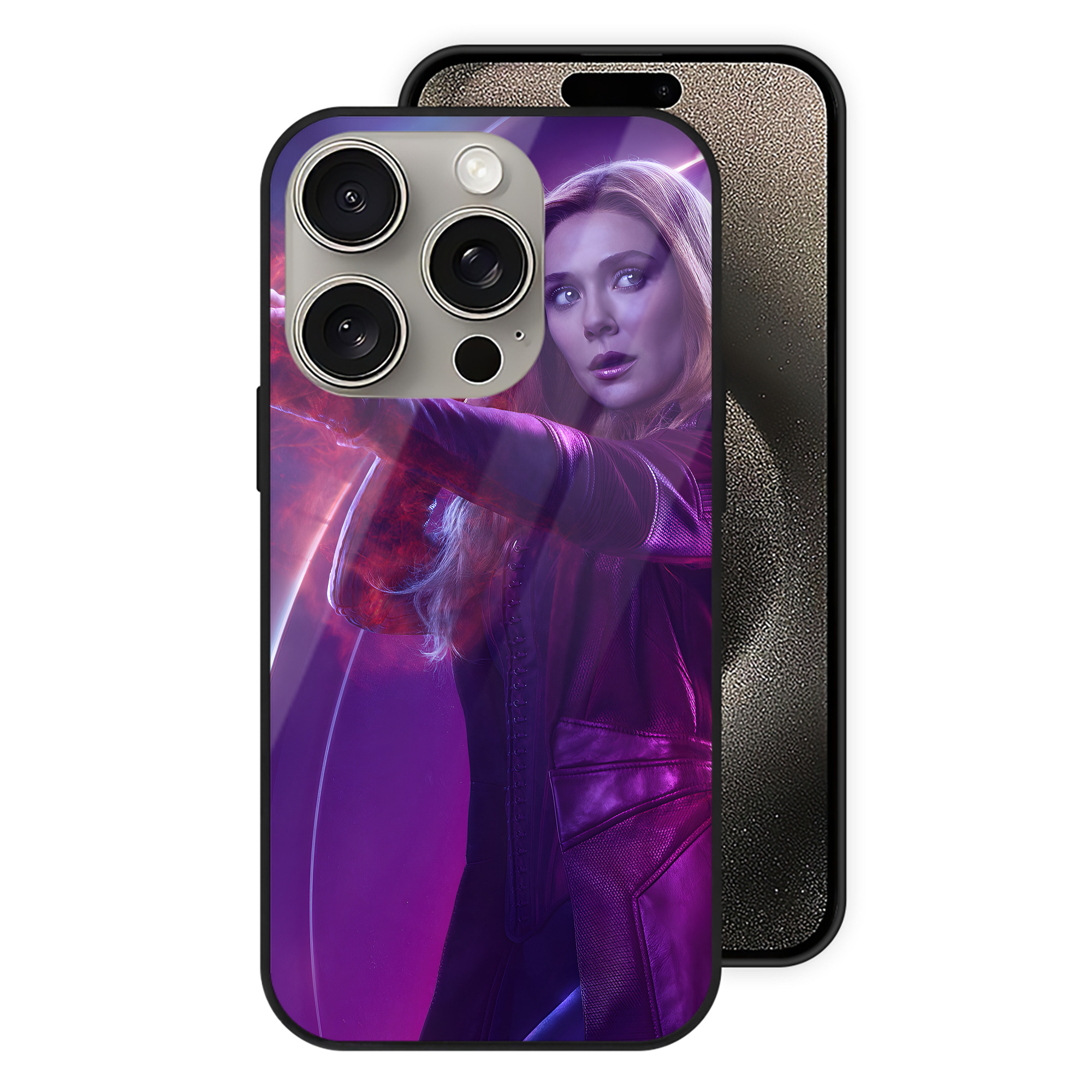 （画像用） アベンジャーズ The Avengers 【iPhone15Pro対応】スマホケース 耐衝撃＆黄変防止 背面ガラス