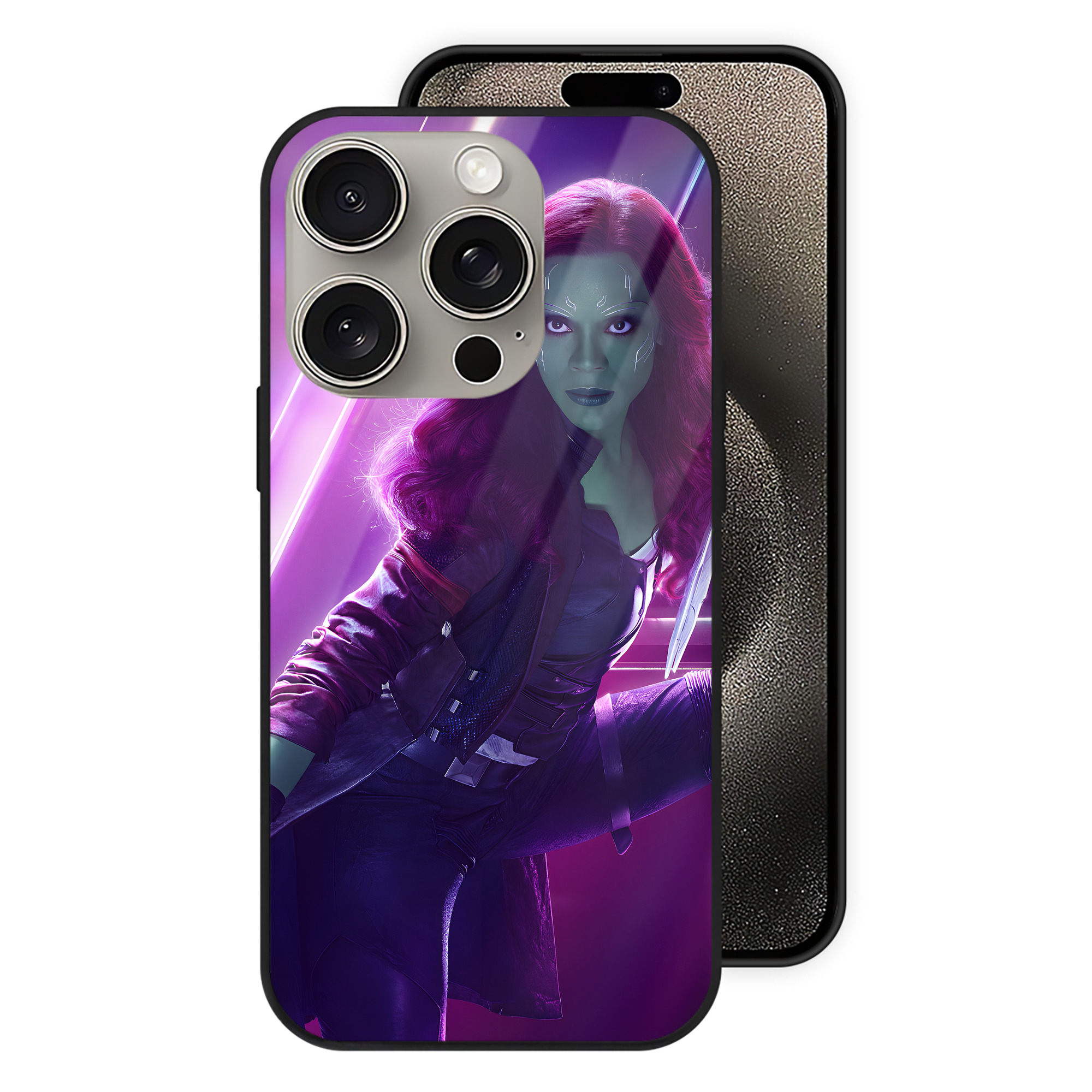 （画像用） アベンジャーズ The Avengers 【iPhone15Pro対応】スマホケース 耐衝撃＆黄変防止 背面ガラス