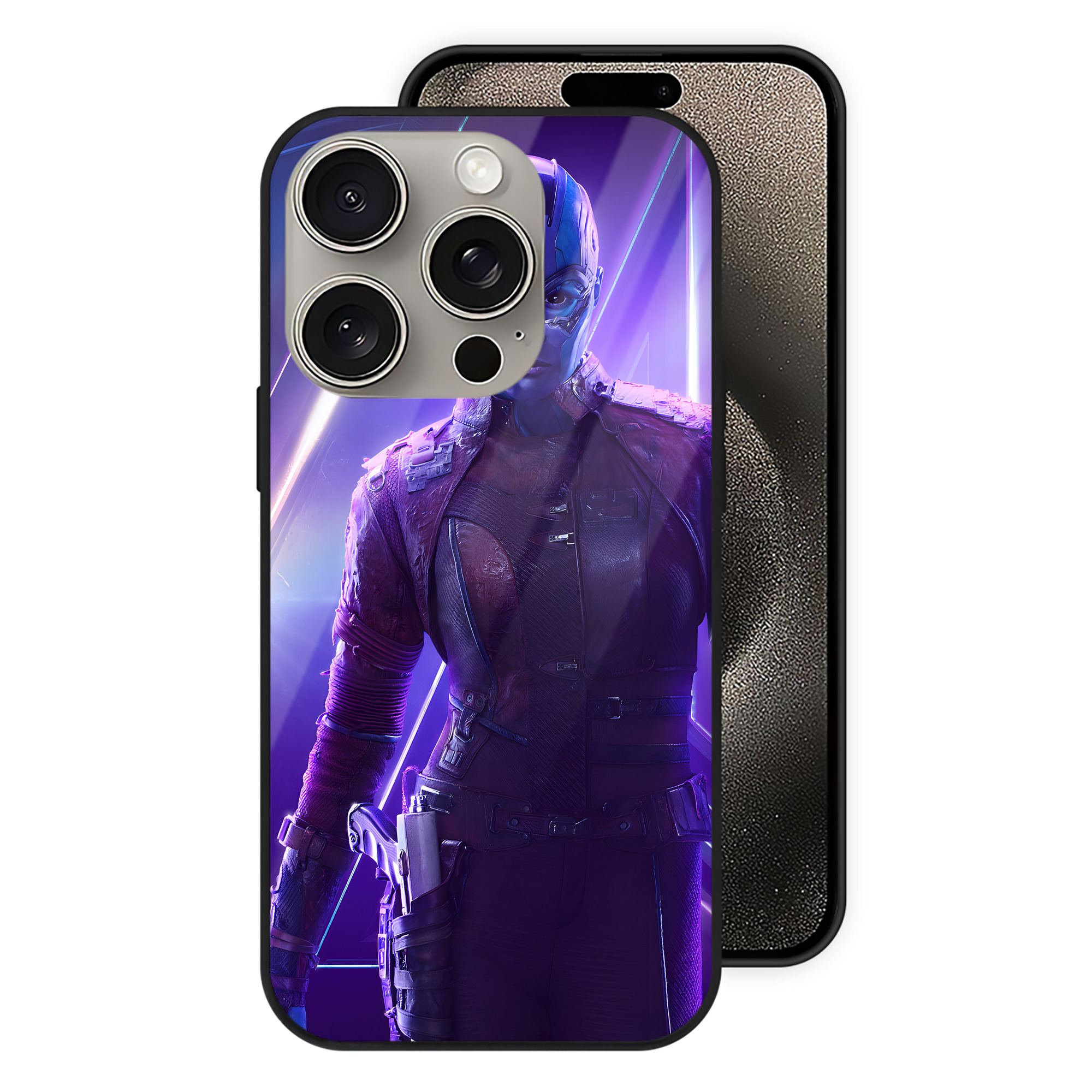 （画像用） アベンジャーズ The Avengers 【iPhone15Pro対応】スマホケース 耐衝撃＆黄変防止 背面ガラス