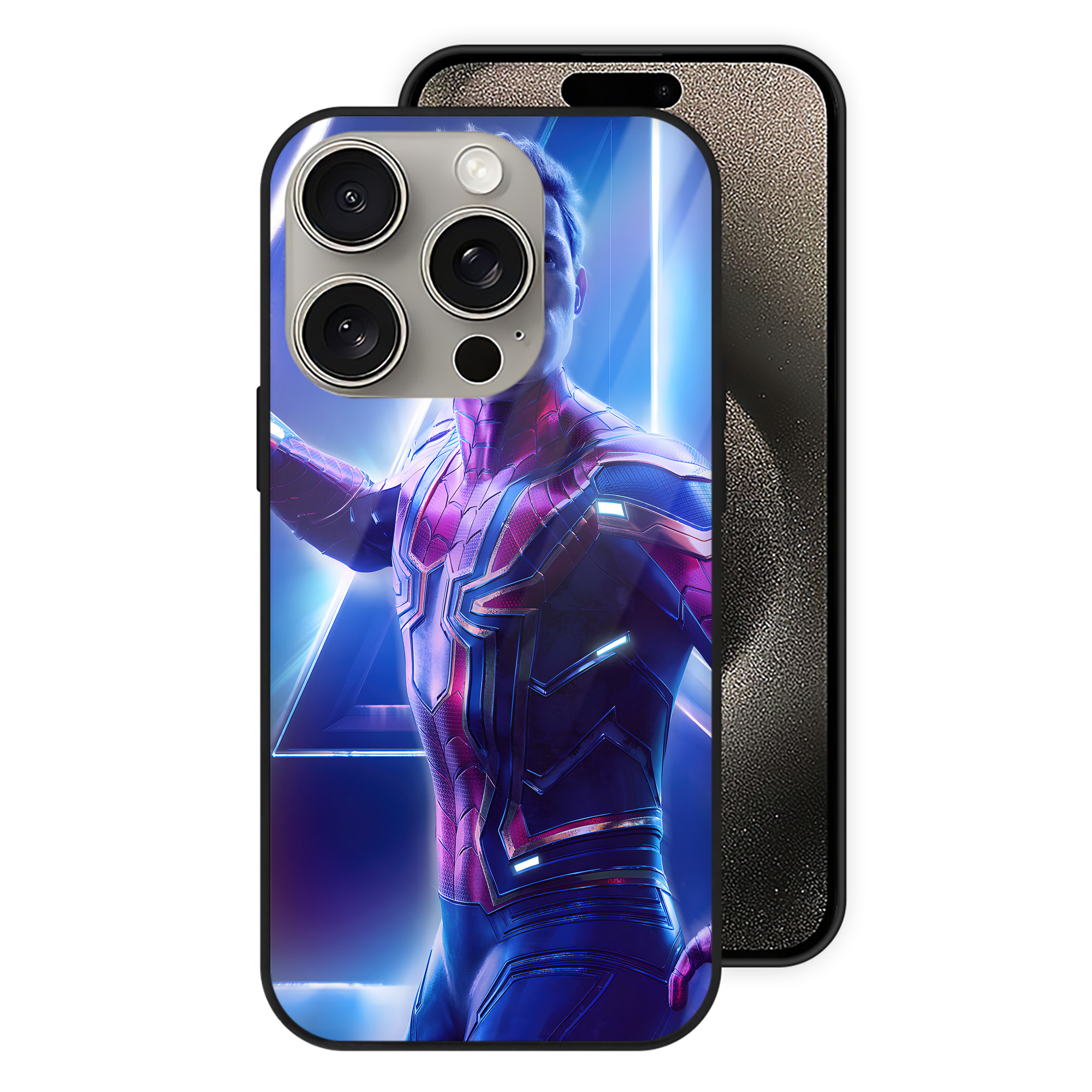 （画像用） アベンジャーズ The Avengers 【iPhone15Pro対応】スマホケース 耐衝撃＆黄変防止 背面ガラス