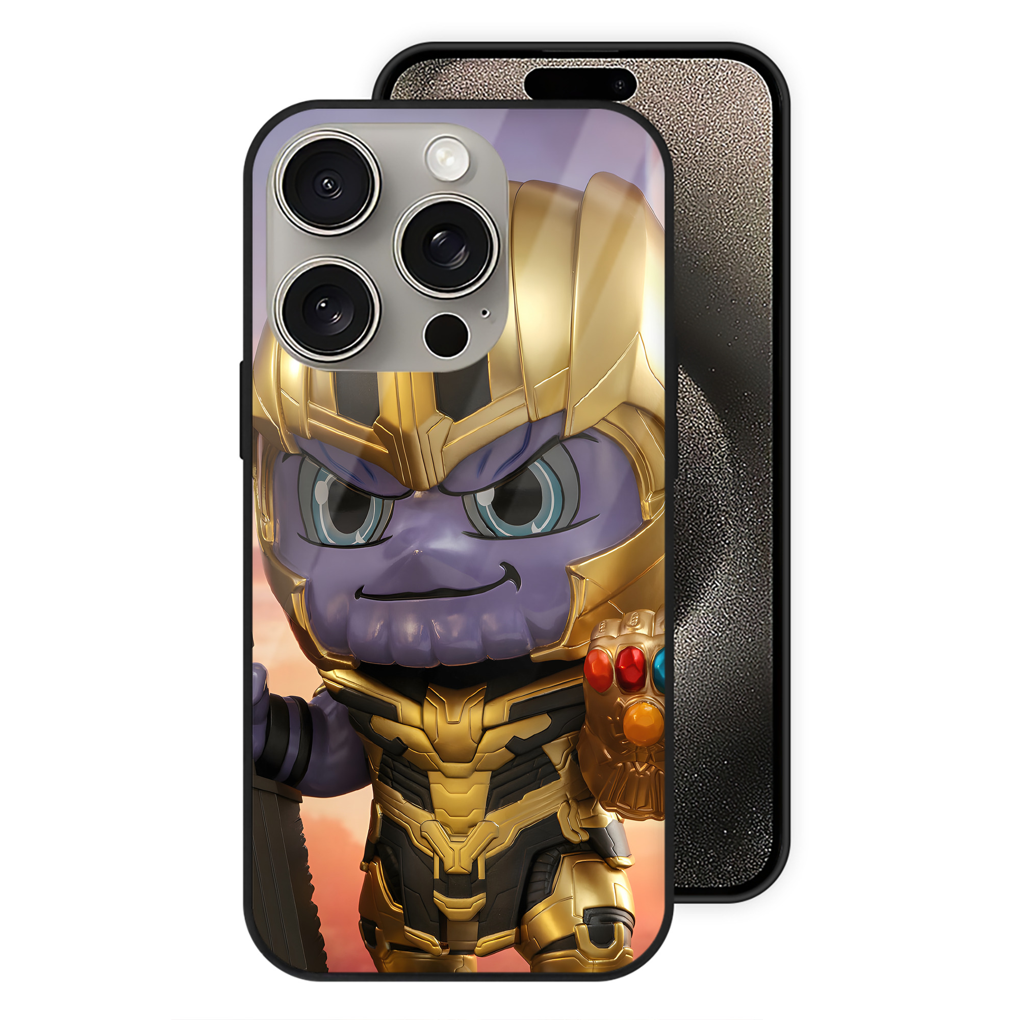 （画像用） アベンジャーズ The Avengers 【iPhone15Pro対応】スマホケース 耐衝撃＆黄変防止 背面ガラス