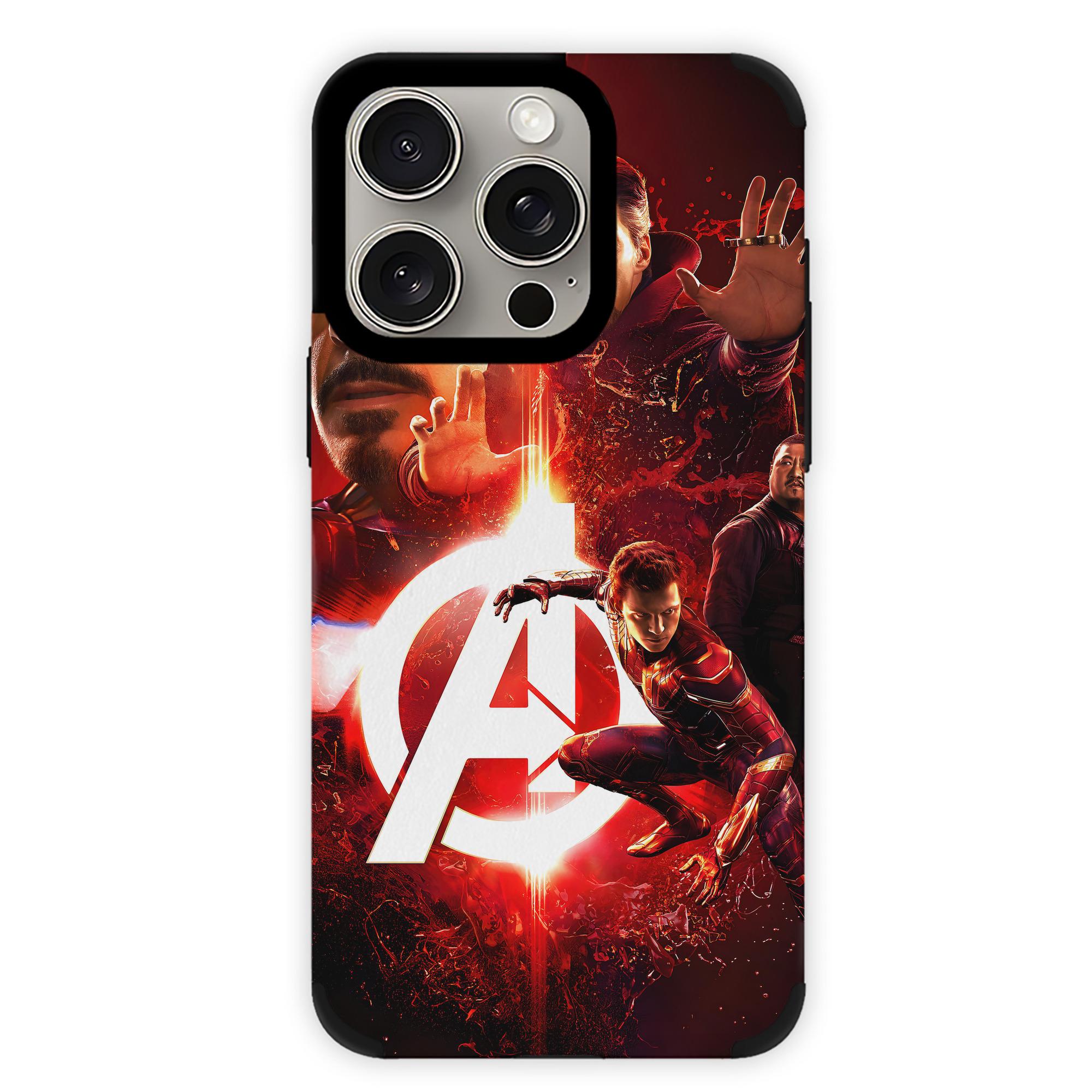（画像用） アベンジャーズ The Avengers 【iPhone15ProMax対応】 PUレザー スマホケース 耐衝撃＆黄変防止