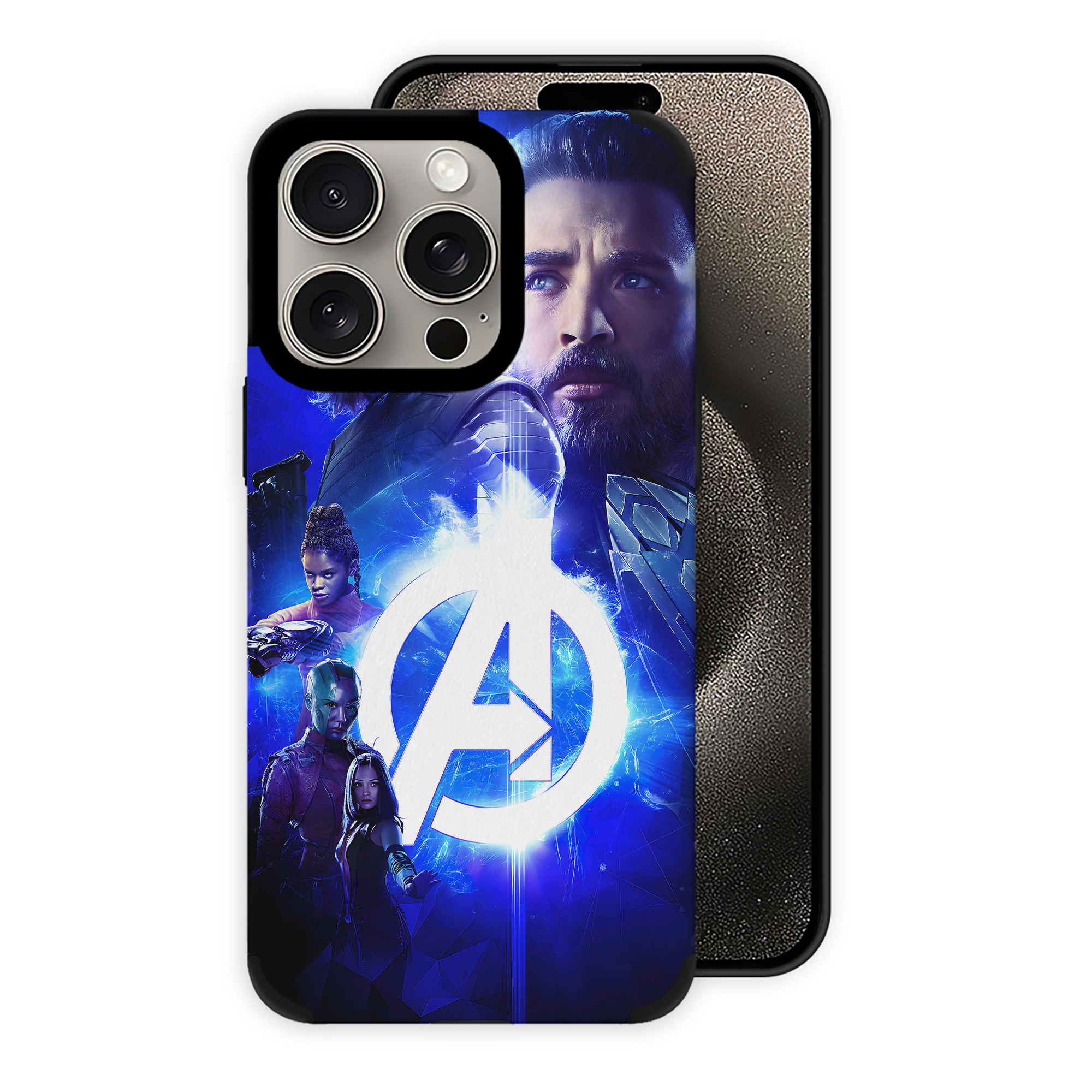 （画像用） アベンジャーズ The Avengers 【iPhone15ProMax対応】 PUレザー スマホケース 耐衝撃＆黄変防止