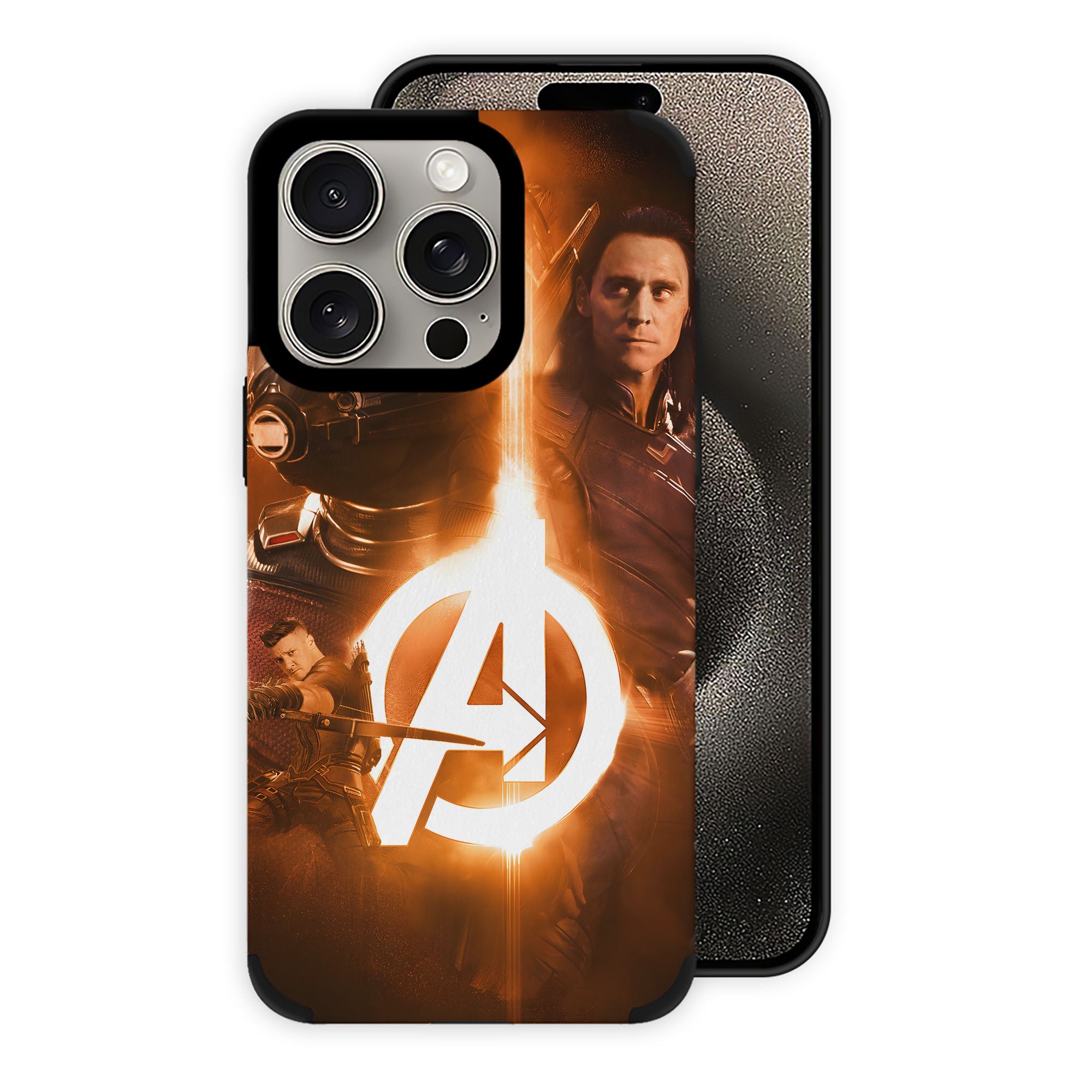 （画像用） アベンジャーズ The Avengers 【iPhone15ProMax対応】 PUレザー スマホケース 耐衝撃＆黄変防止