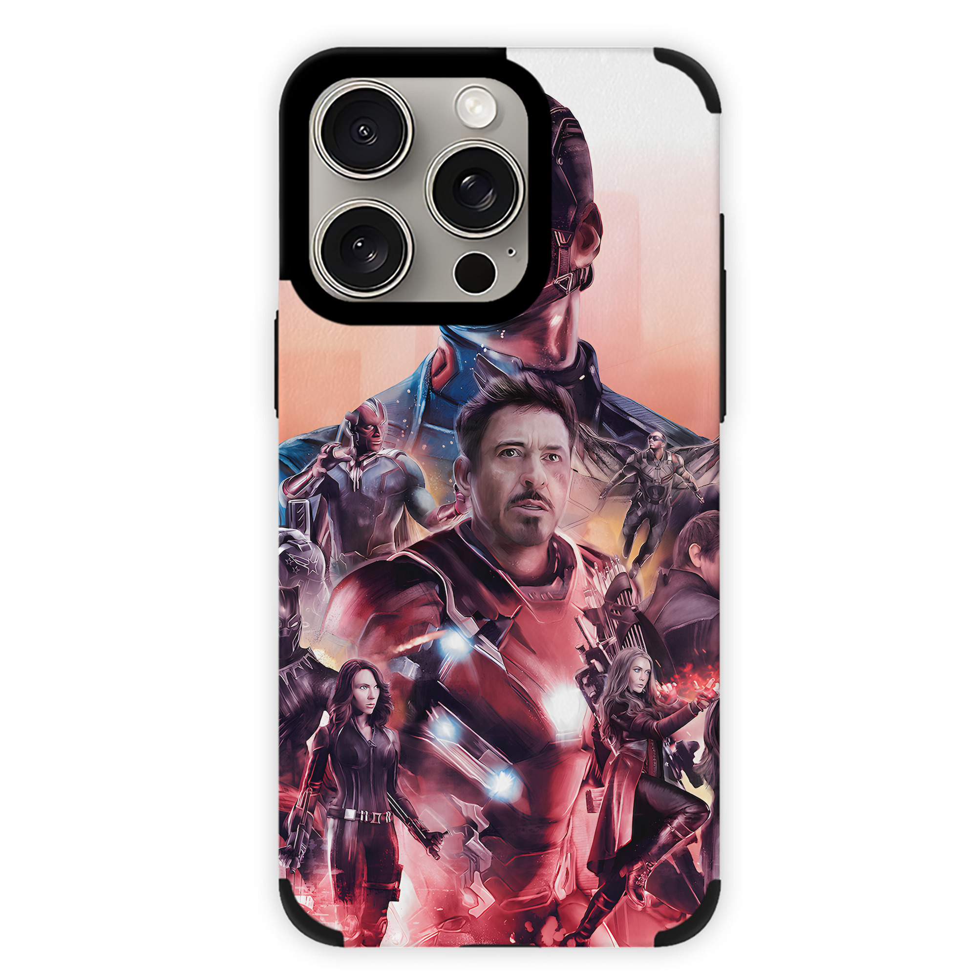（画像用） アベンジャーズ The Avengers 【iPhone15ProMax対応】 PUレザー スマホケース 耐衝撃＆黄変防止
