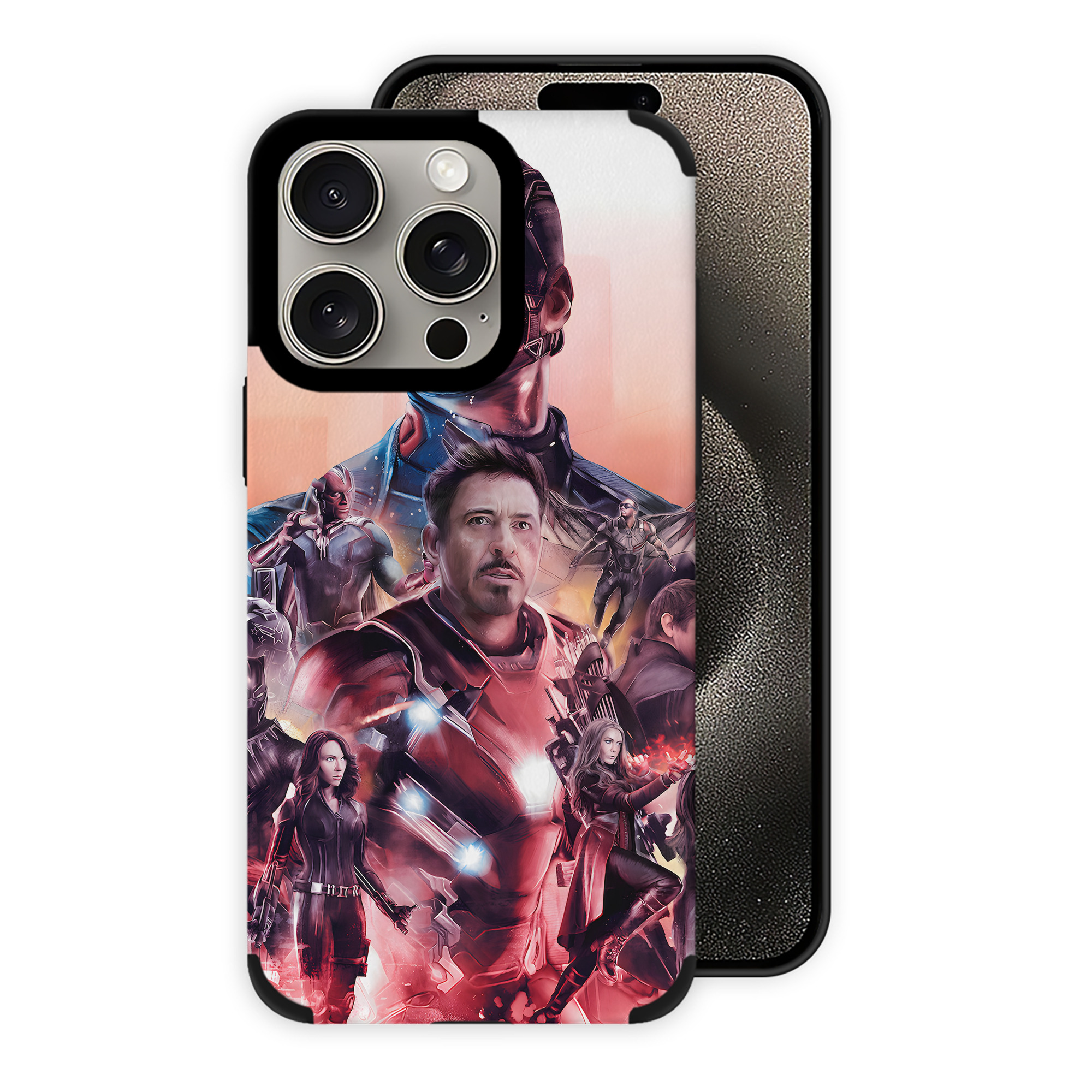 （画像用） アベンジャーズ The Avengers 【iPhone15ProMax対応】 PUレザー スマホケース 耐衝撃＆黄変防止