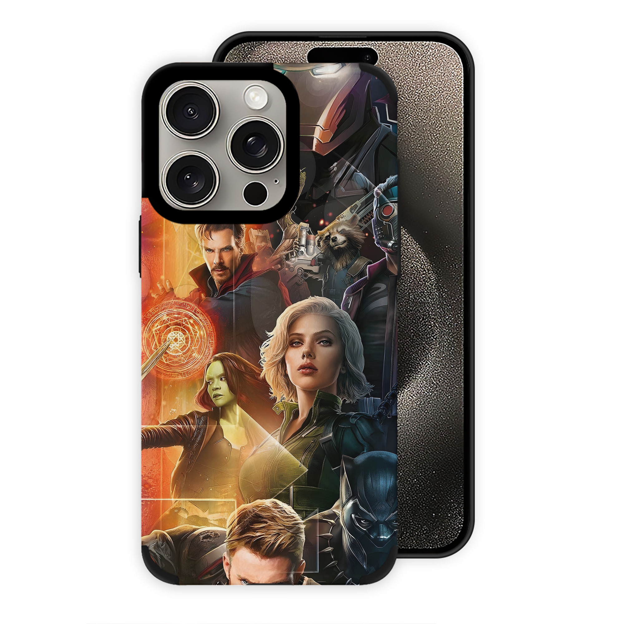 （画像用） アベンジャーズ The Avengers 【iPhone15ProMax対応】 PUレザー スマホケース 耐衝撃＆黄変防止