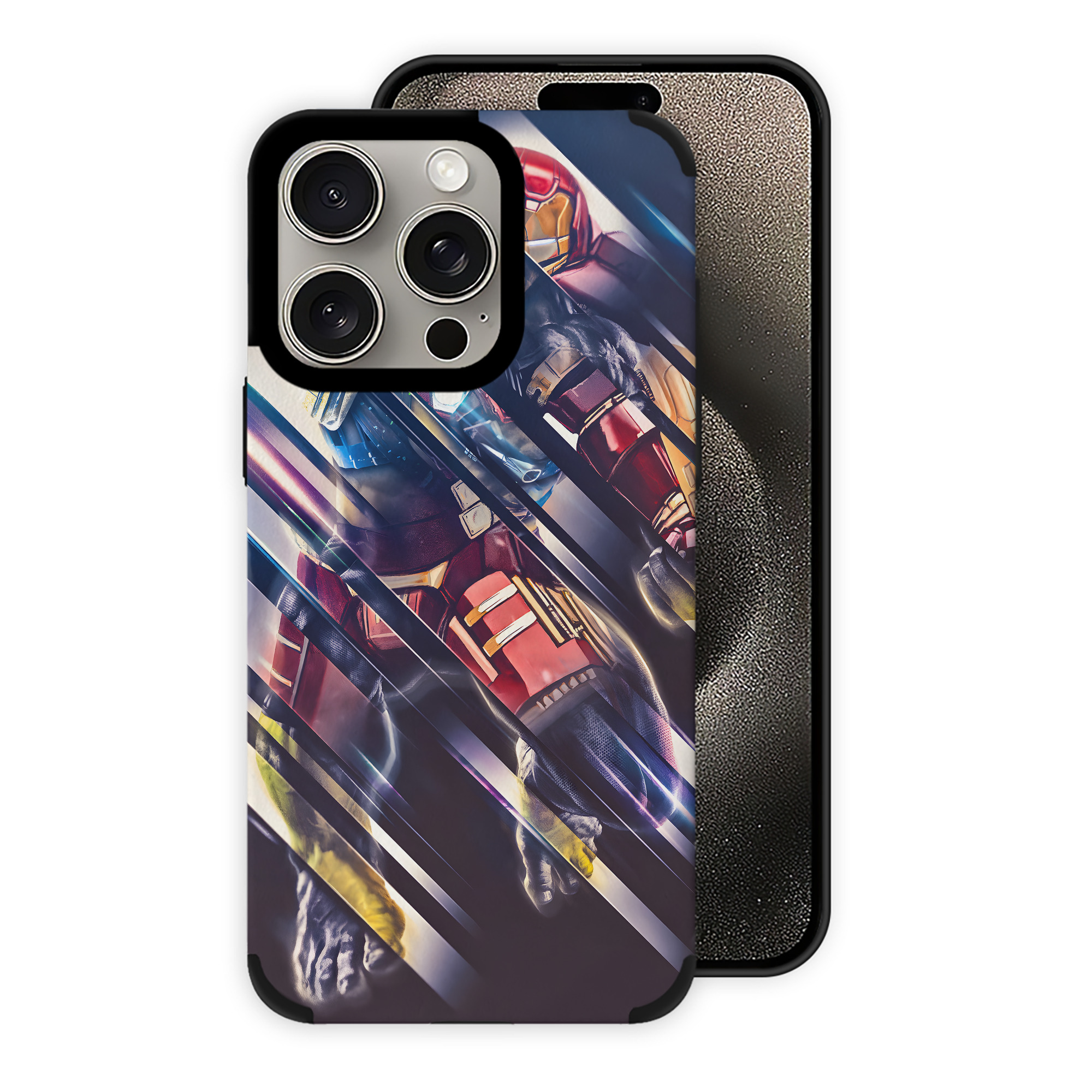 （画像用） アベンジャーズ The Avengers 【iPhone15ProMax対応】 PUレザー スマホケース 耐衝撃＆黄変防止