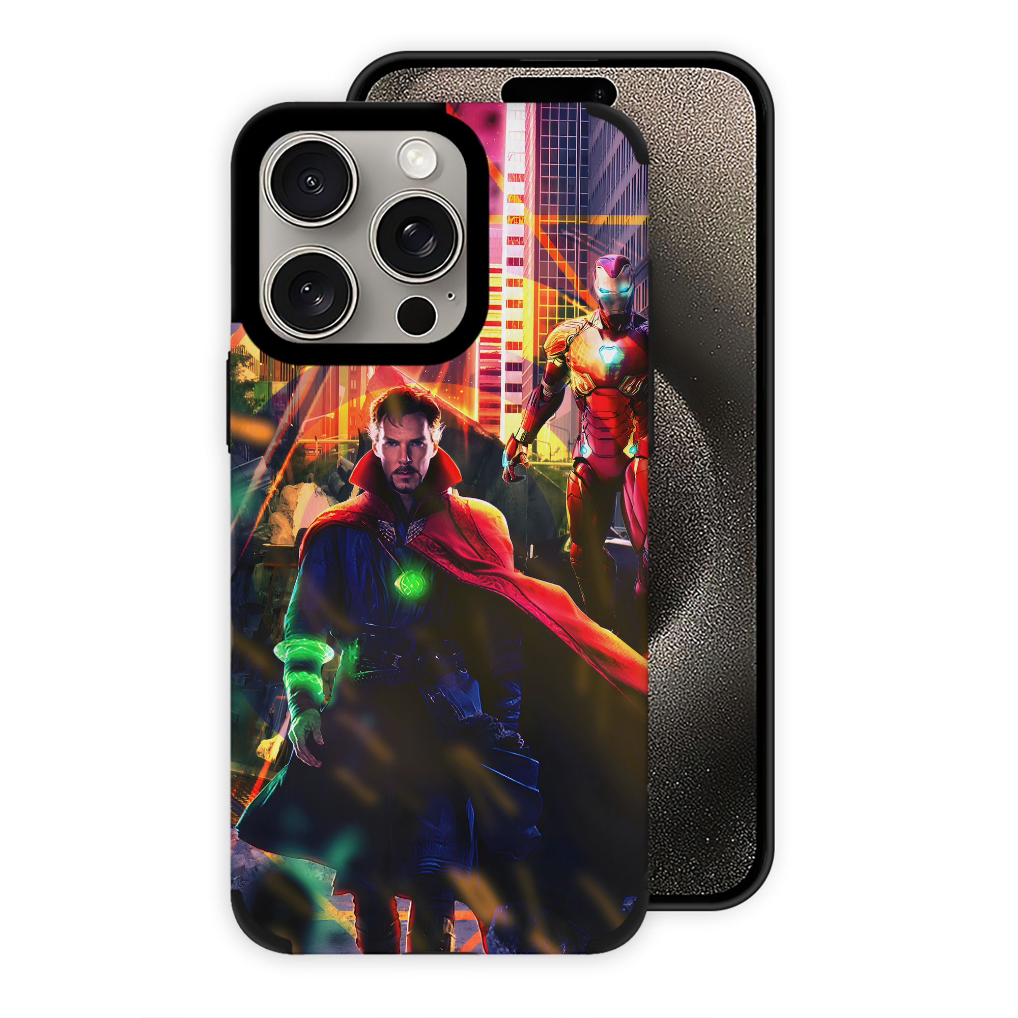 （画像用） アベンジャーズ The Avengers 【iPhone15ProMax対応】 PUレザー スマホケース 耐衝撃＆黄変防止