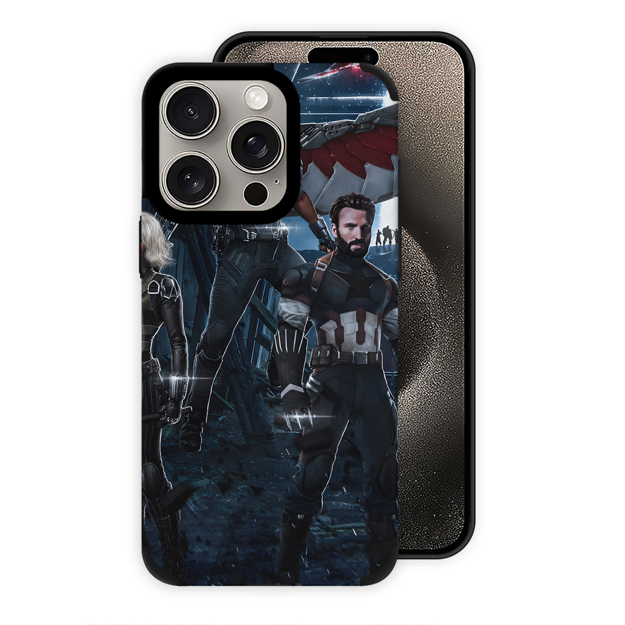 （画像用） アベンジャーズ The Avengers 【iPhone15ProMax対応】 PUレザー スマホケース 耐衝撃＆黄変防止