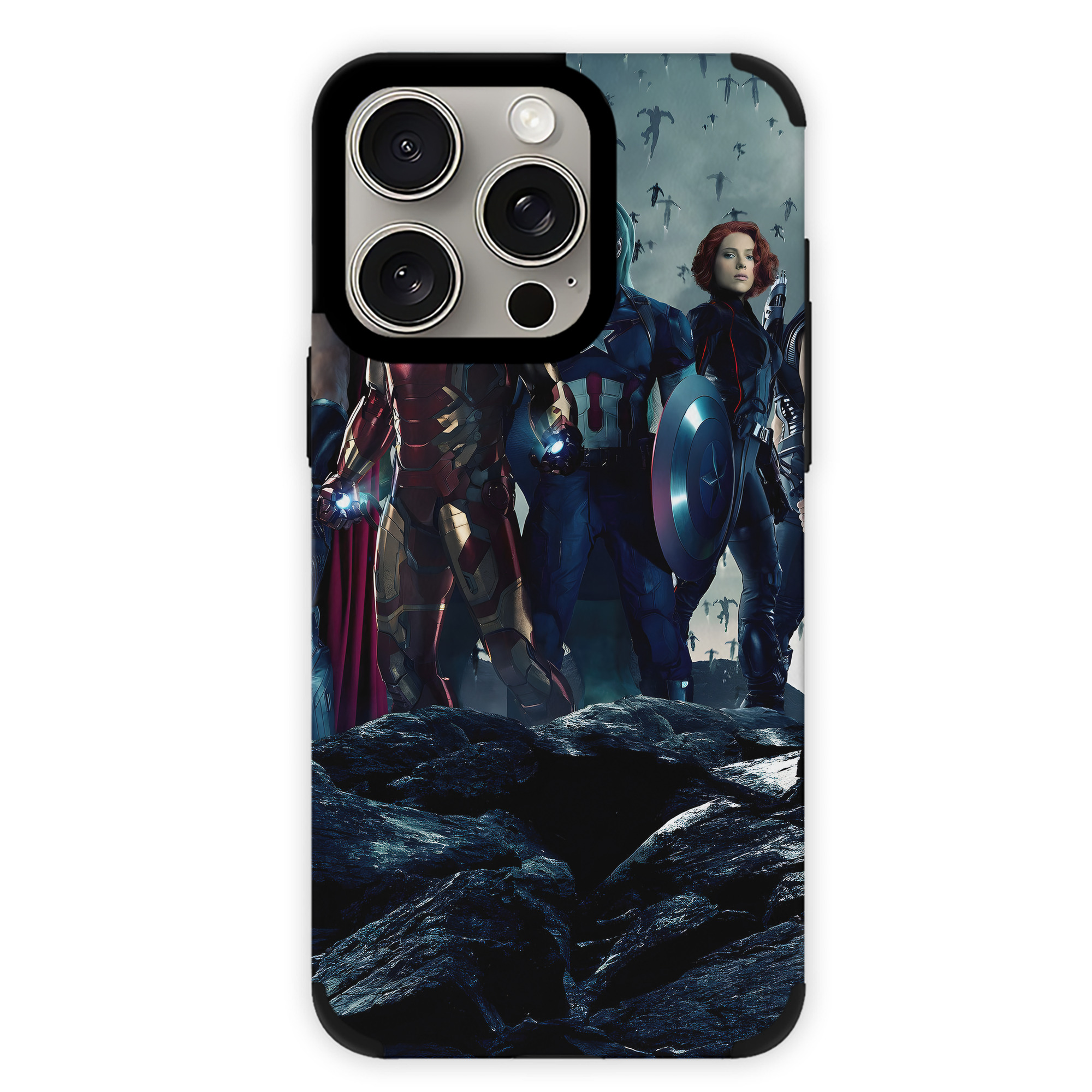 （画像用） アベンジャーズ The Avengers 【iPhone15ProMax対応】 PUレザー スマホケース 耐衝撃＆黄変防止