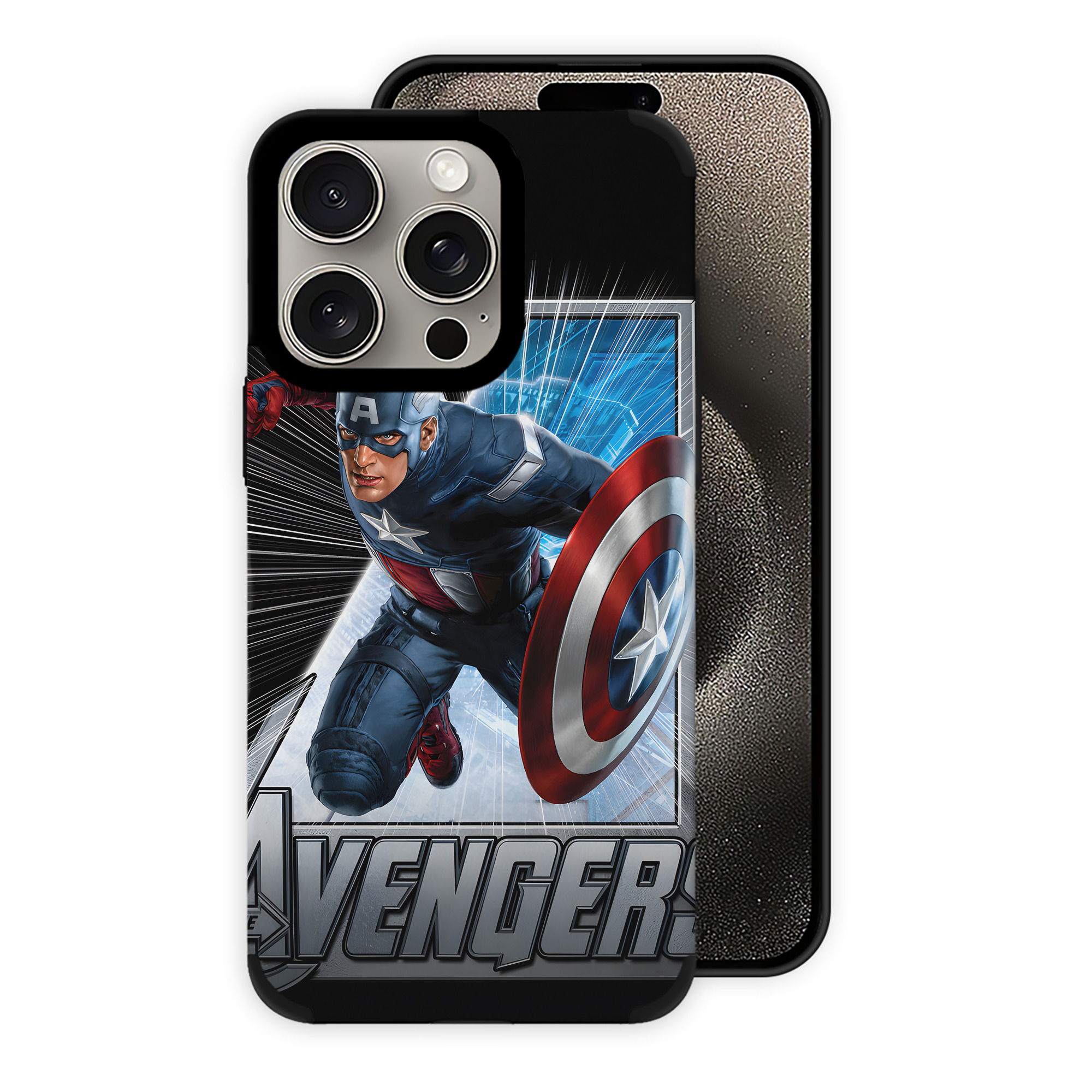 （画像用） アベンジャーズ The Avengers 【iPhone15ProMax対応】 PUレザー スマホケース 耐衝撃＆黄変防止
