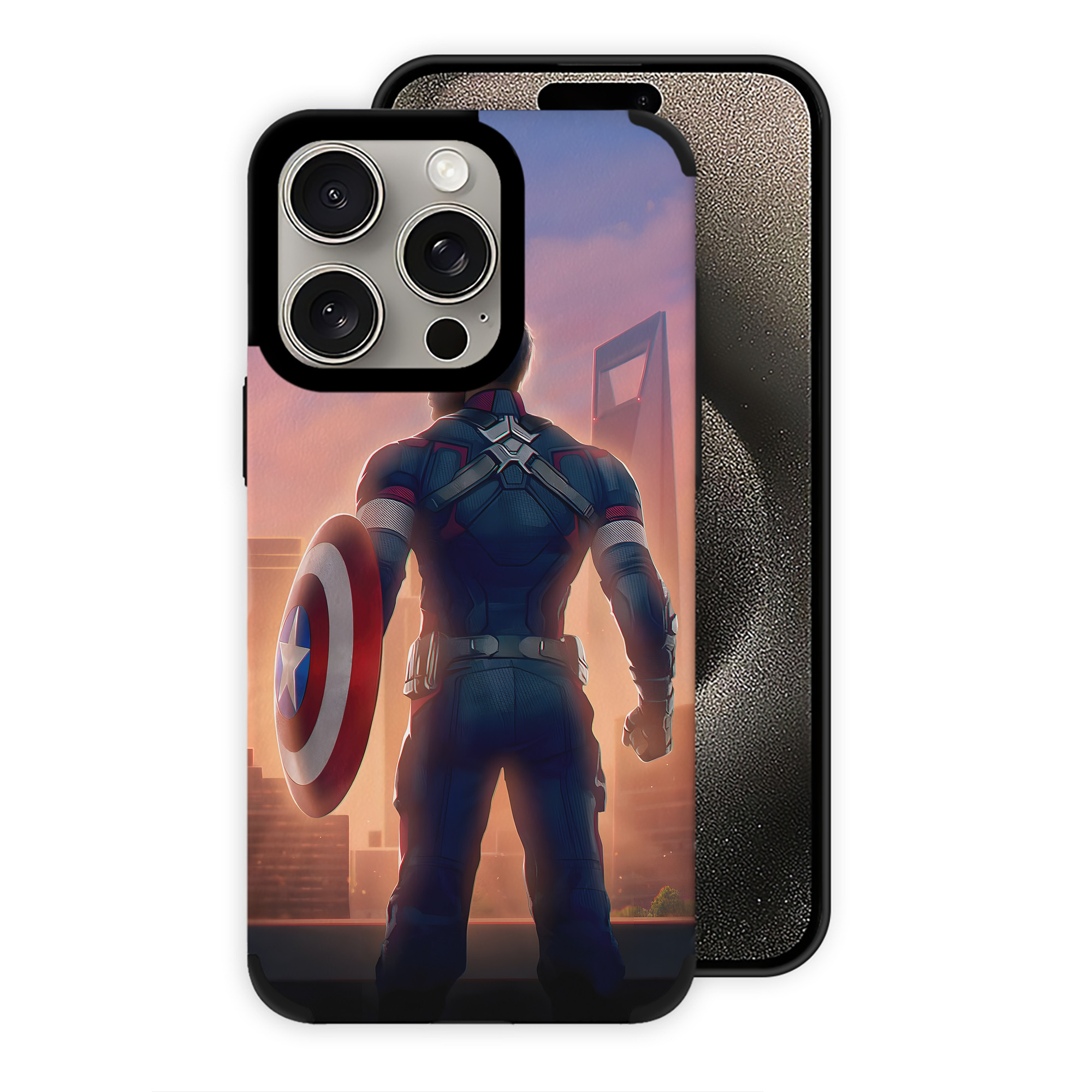 （画像用） アベンジャーズ The Avengers 【iPhone15ProMax対応】 PUレザー スマホケース 耐衝撃＆黄変防止