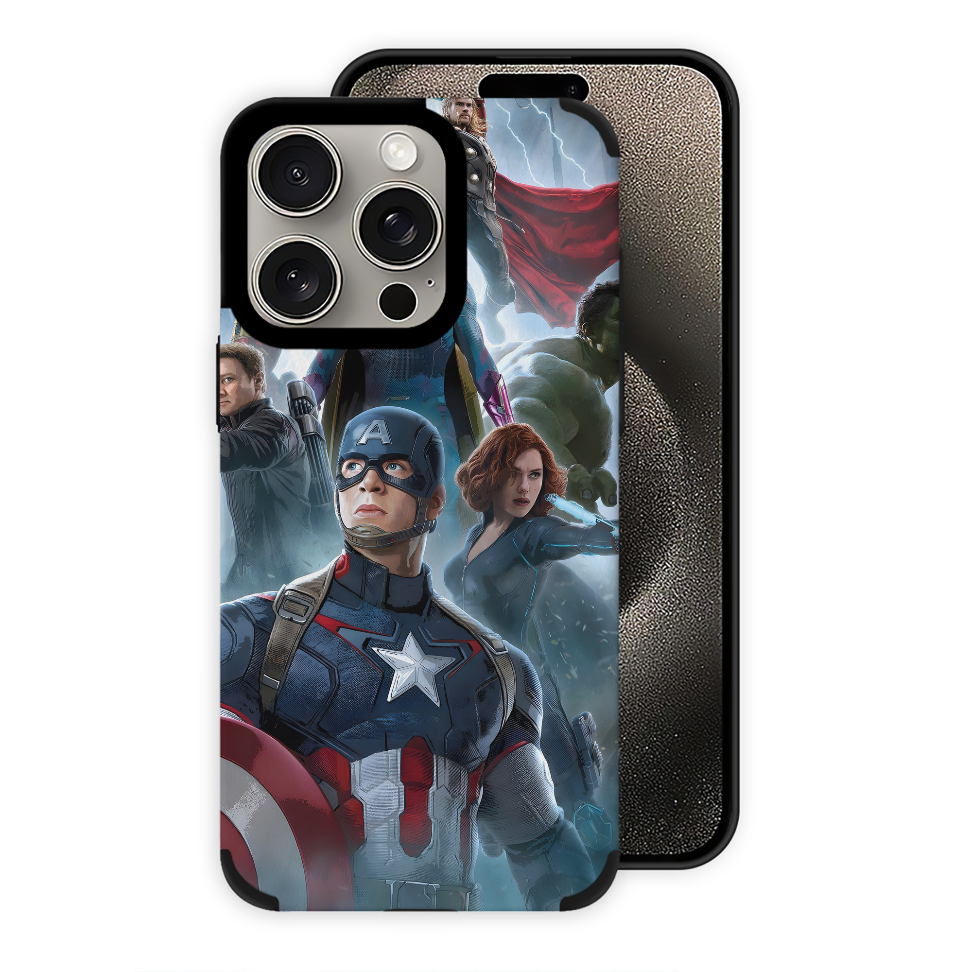 （画像用） アベンジャーズ The Avengers 【iPhone15ProMax対応】 PUレザー スマホケース 耐衝撃＆黄変防止