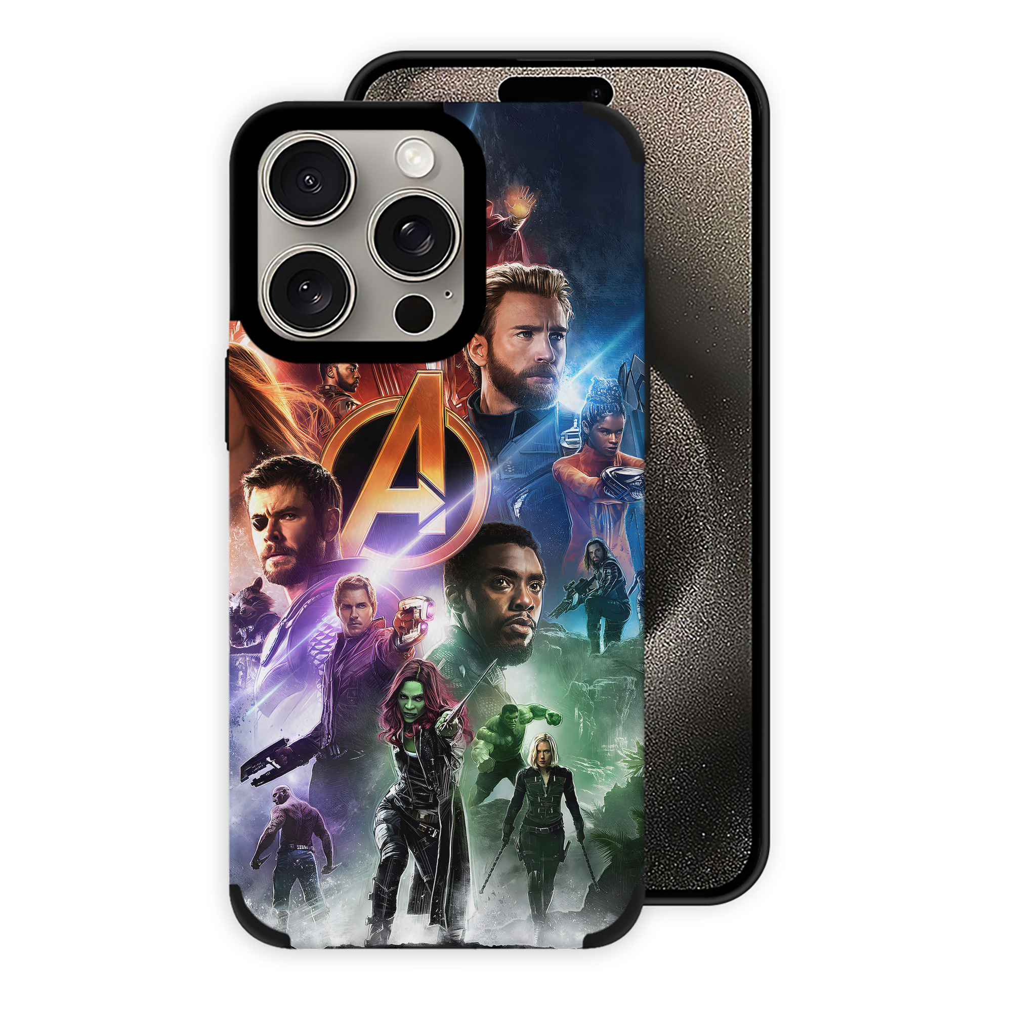 （画像用） アベンジャーズ The Avengers 【iPhone15ProMax対応】 PUレザー スマホケース 耐衝撃＆黄変防止
