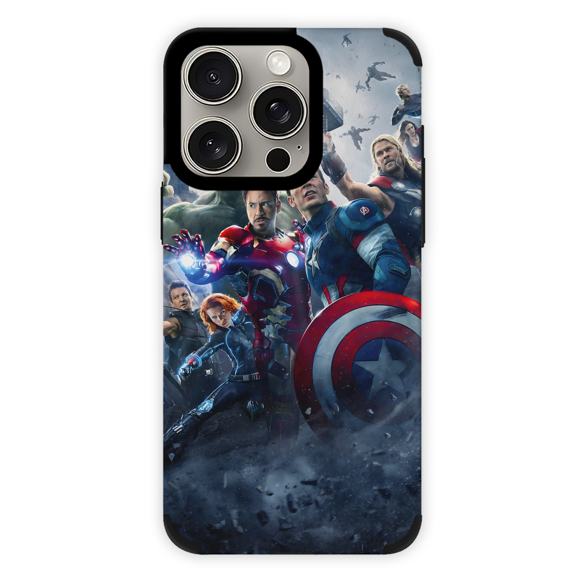 （画像用） アベンジャーズ The Avengers 【iPhone15ProMax対応】 PUレザー スマホケース 耐衝撃＆黄変防止