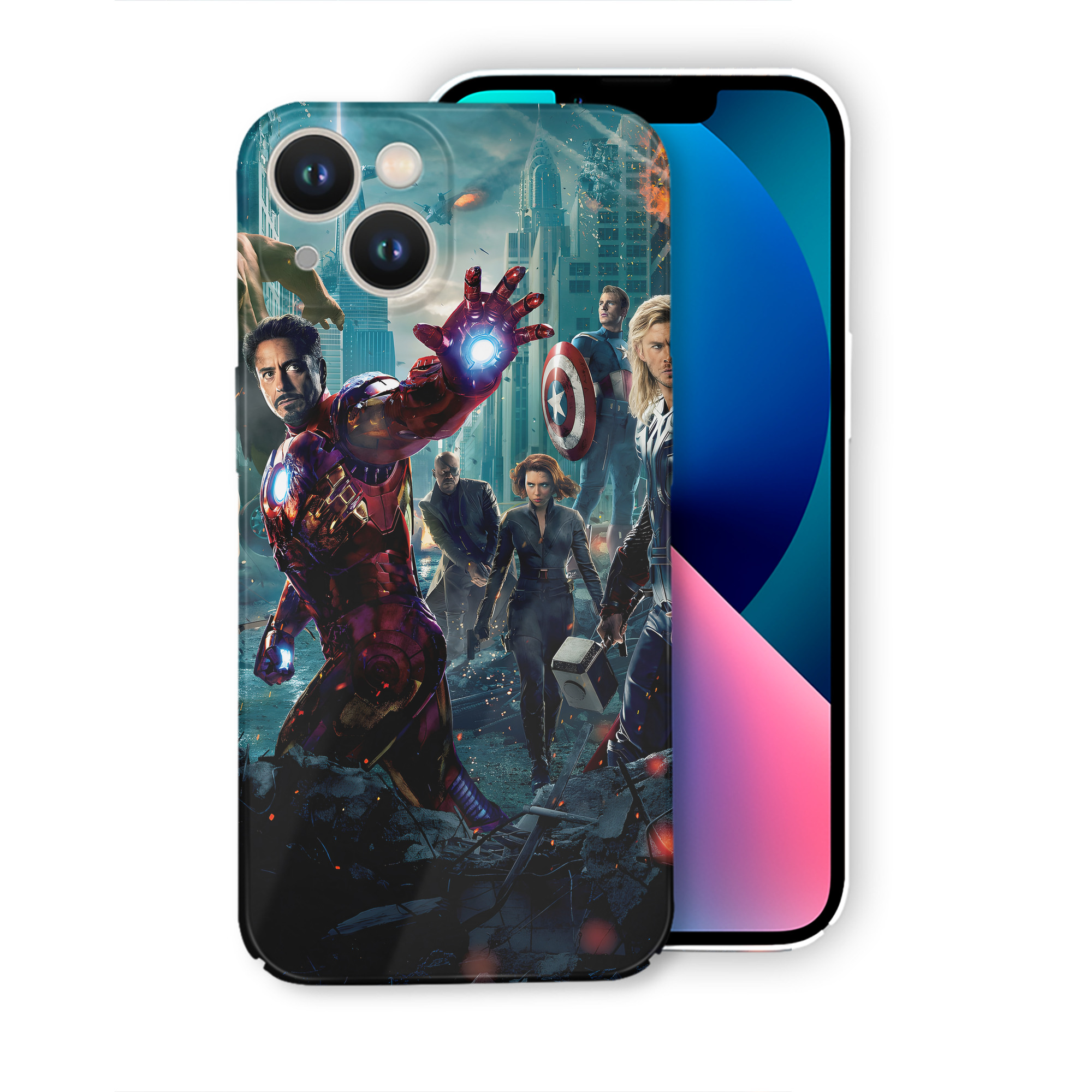 （画像用） アベンジャーズ The Avengers 【iPhone 14シリーズ対応】ハードケース