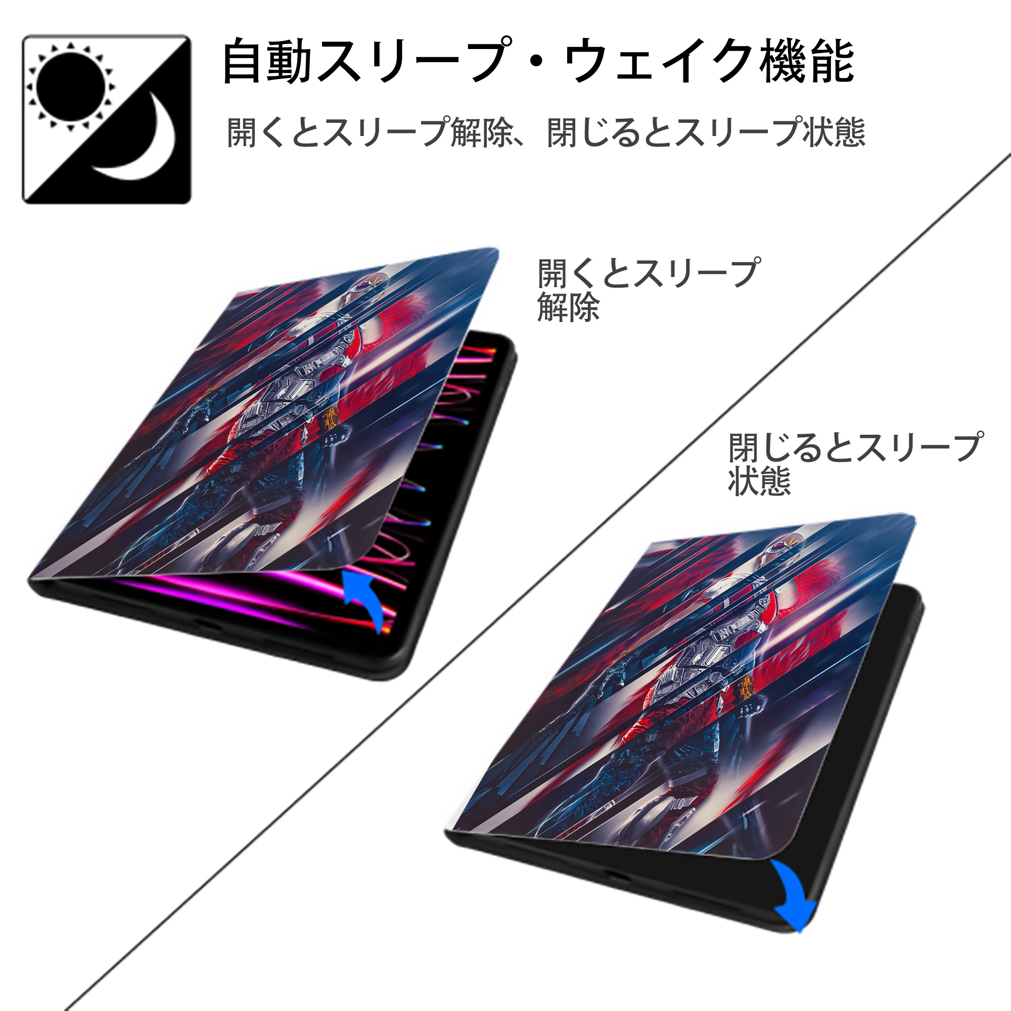 アベンジャーズ The Avengers IPad ケース ペン収納付き 三つ折りスタンド PUレザー×シリコン 対応機種9.5/10.5/10.9インチ