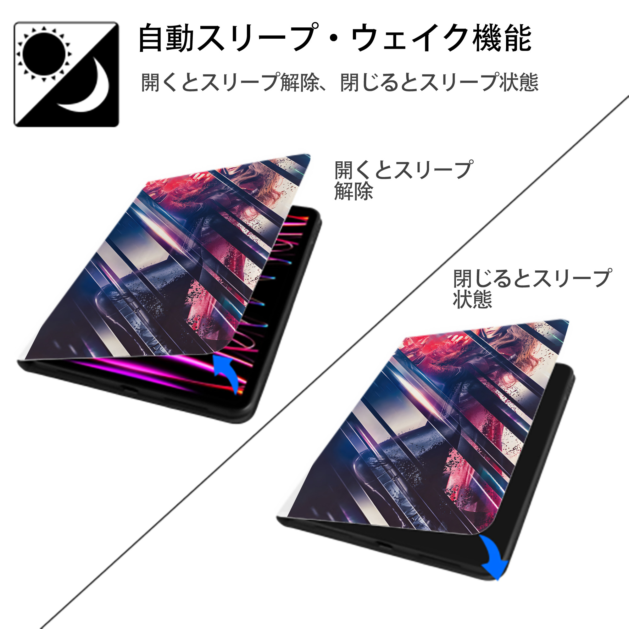 アベンジャーズ The Avengers IPad ケース ペン収納付き 三つ折りスタンド PUレザー×シリコン 対応機種9.5/10.5/10.9インチ