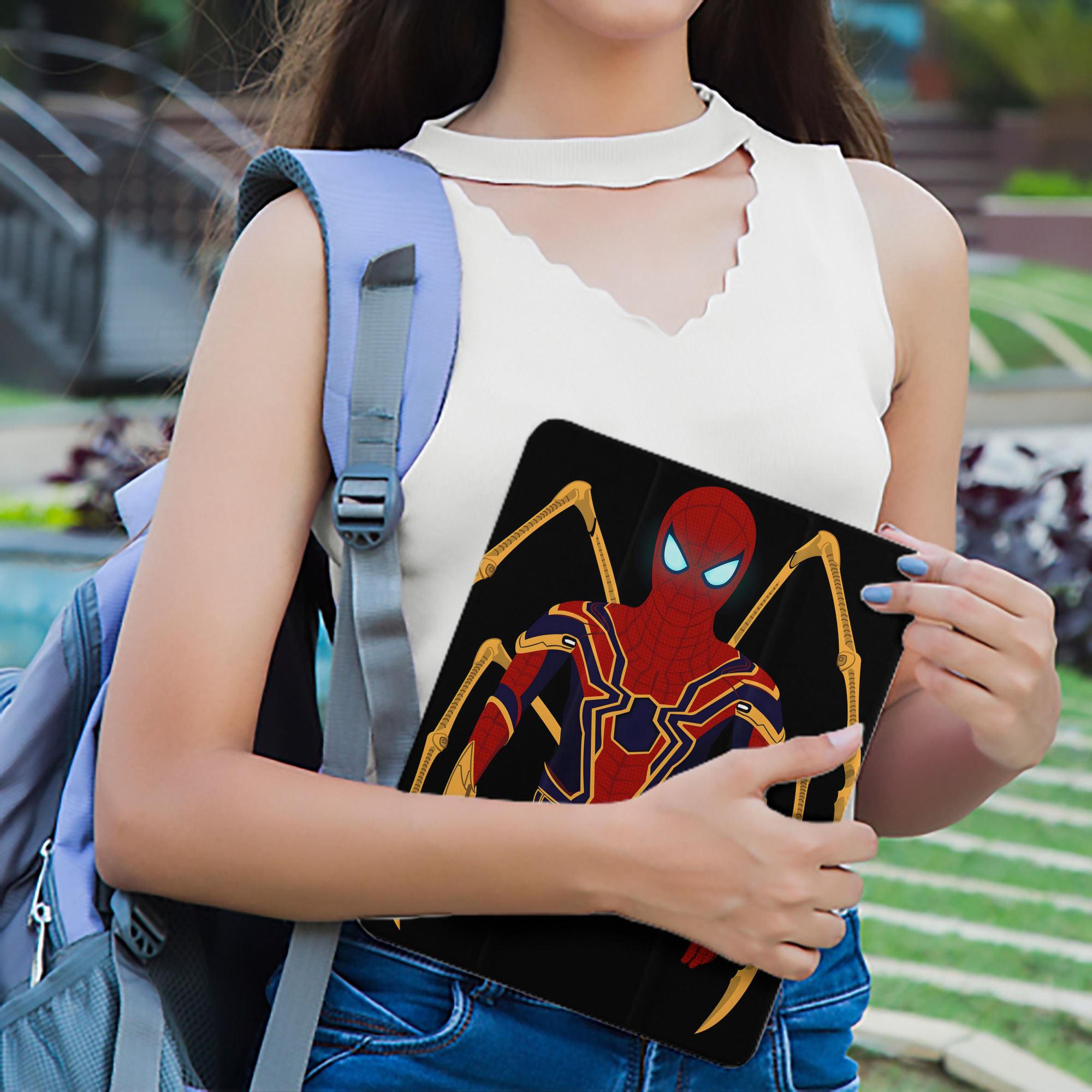 アベンジャーズ The Avengers IPad ケース ペン収納付き 三つ折りスタンド PUレザー×シリコン 対応機種9.5/10.5/10.9インチ
