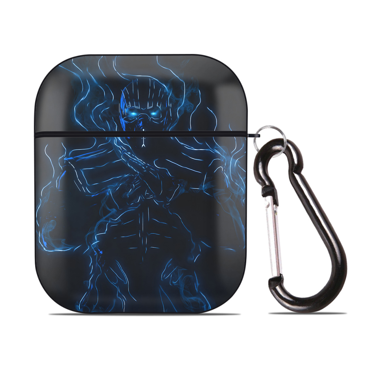 （画像用） アベンジャーズ The Avengers AirPods 第2世代保護ケース ハードシェル ブラック 耐衝撃・防指紋・カラビナ付き