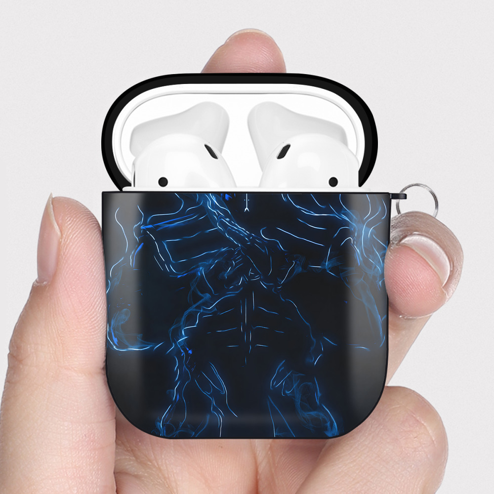 （画像用） アベンジャーズ The Avengers AirPods 第2世代保護ケース ハードシェル ブラック 耐衝撃・防指紋・カラビナ付き