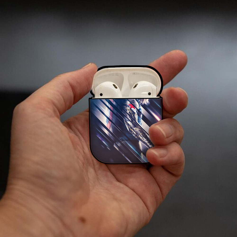 アベンジャーズ The Avengers AirPods 第2世代保護ケース ハードシェル ブラック 耐衝撃・防指紋・カラビナ付き