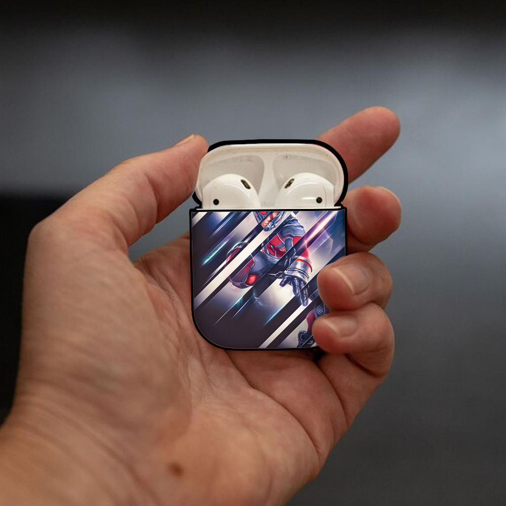 アベンジャーズ The Avengers AirPods 第2世代保護ケース ハードシェル ブラック 耐衝撃・防指紋・カラビナ付き