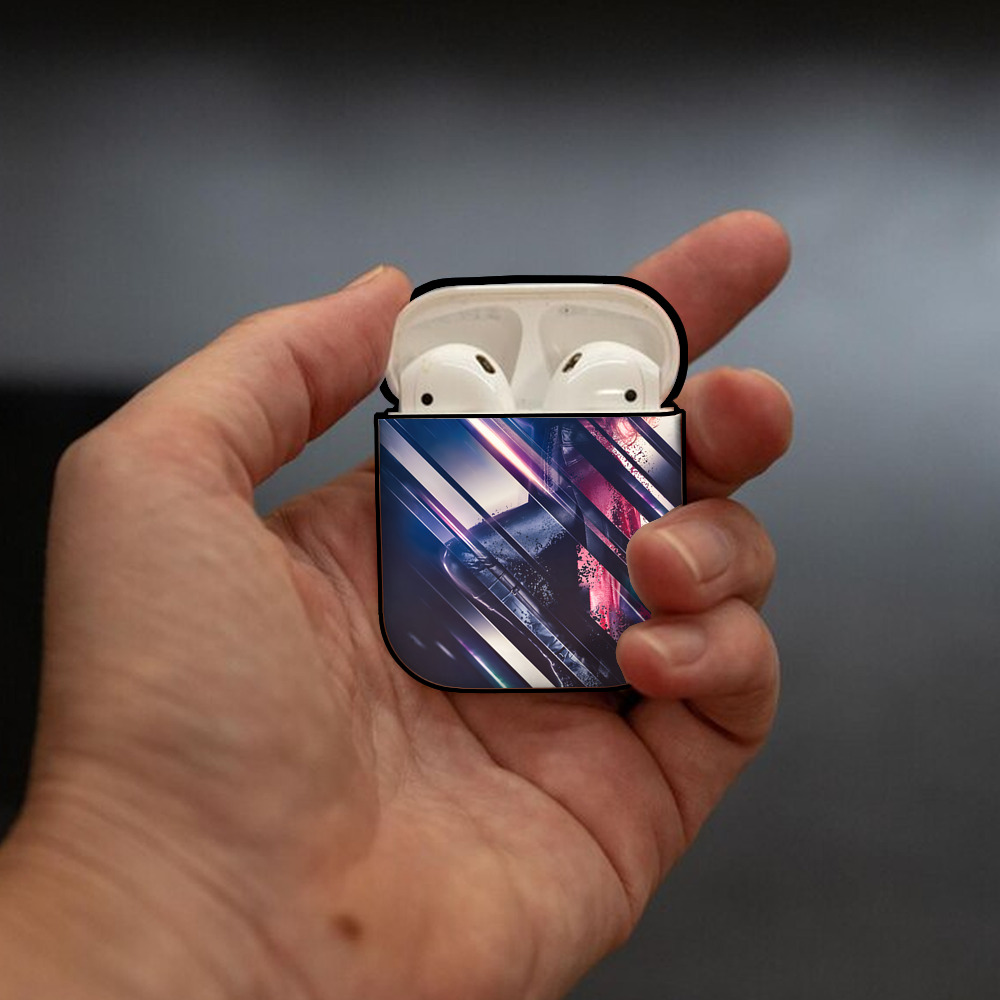 アベンジャーズ The Avengers AirPods 第2世代保護ケース ハードシェル ブラック 耐衝撃・防指紋・カラビナ付き