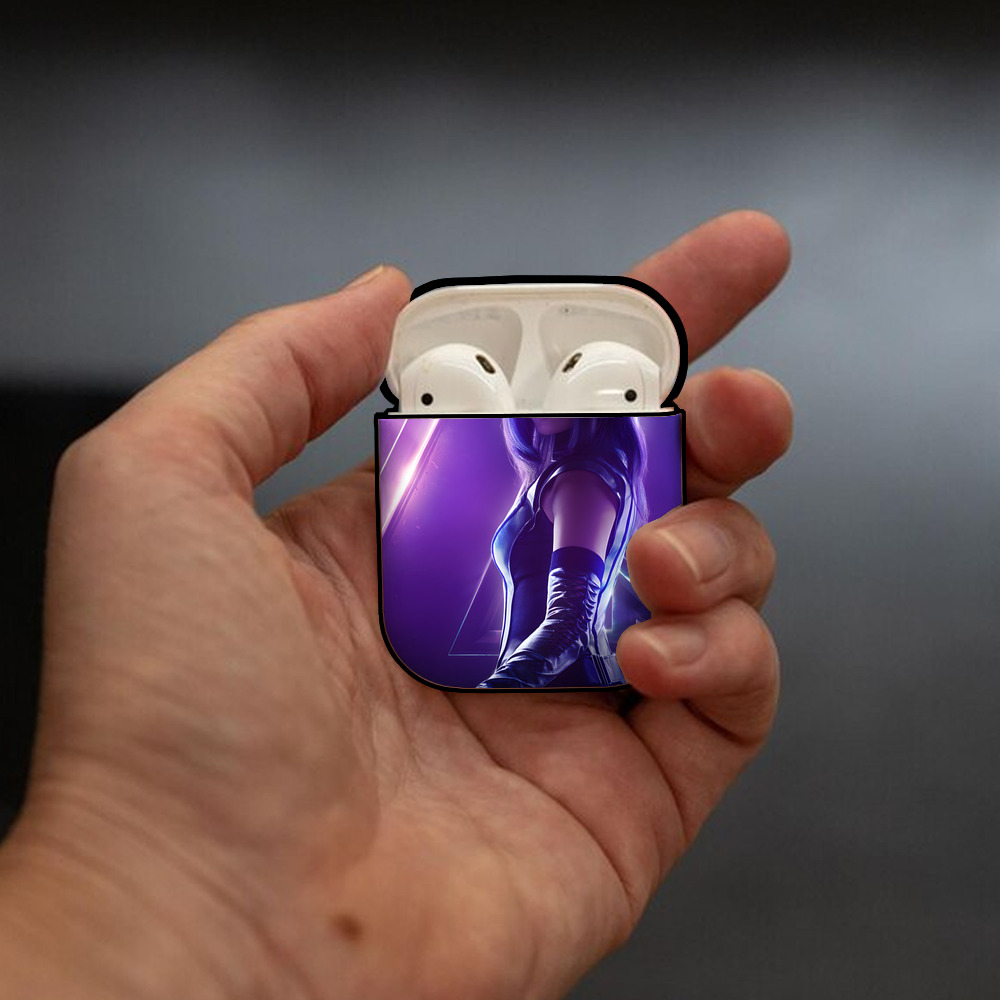 アベンジャーズ The Avengers AirPods 第2世代保護ケース ハードシェル ブラック 耐衝撃・防指紋・カラビナ付き