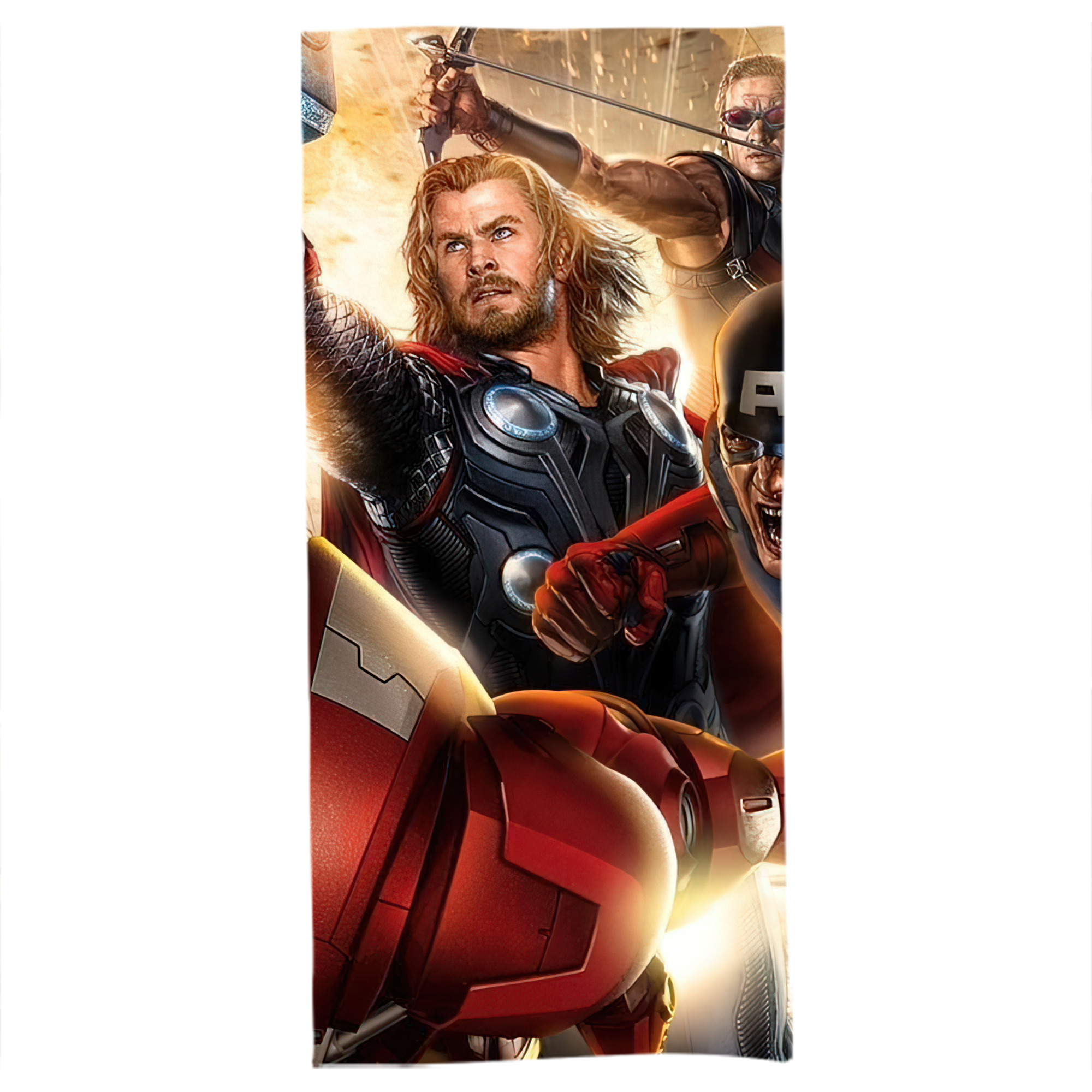 （画像用） アベンジャーズ The Avengers 大判バスタオル 70×140cm 吸水速乾 柔らかい肌触り