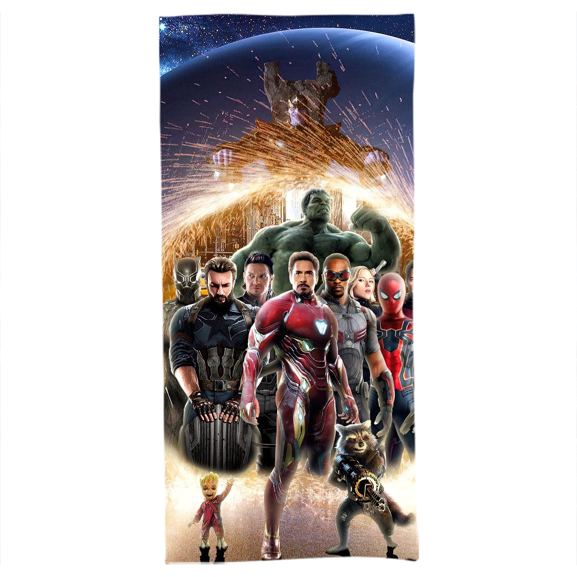 （画像用） アベンジャーズ The Avengers 大判バスタオル 70×140cm 吸水速乾 柔らかい肌触り