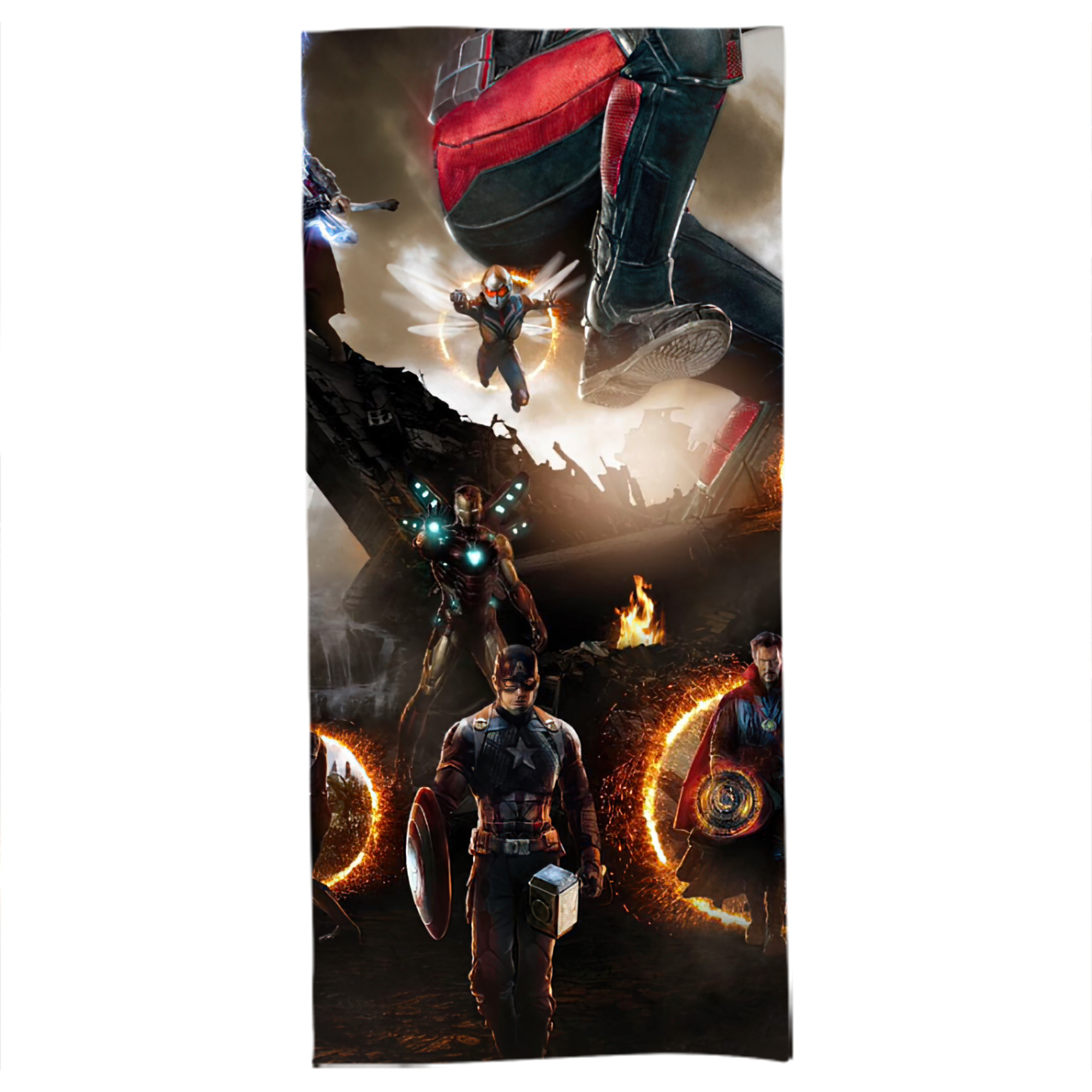 （画像用） アベンジャーズ The Avengers 大判バスタオル 70×140cm 吸水速乾 柔らかい肌触り
