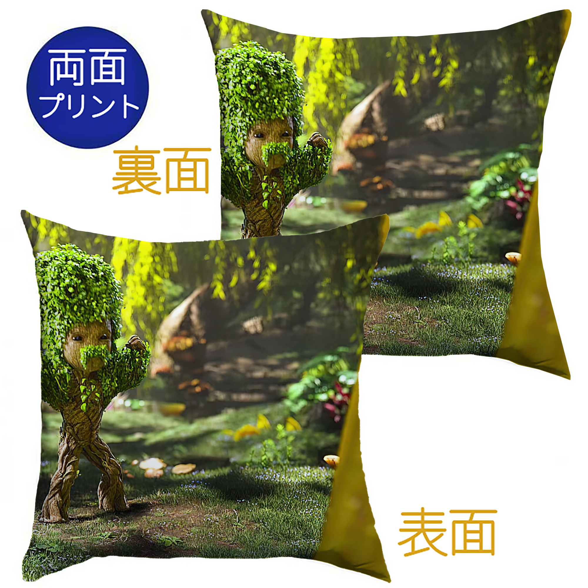 （画像用） アベンジャーズ The Avengers クッションカバー＆本体セット（ポリエステル素材）