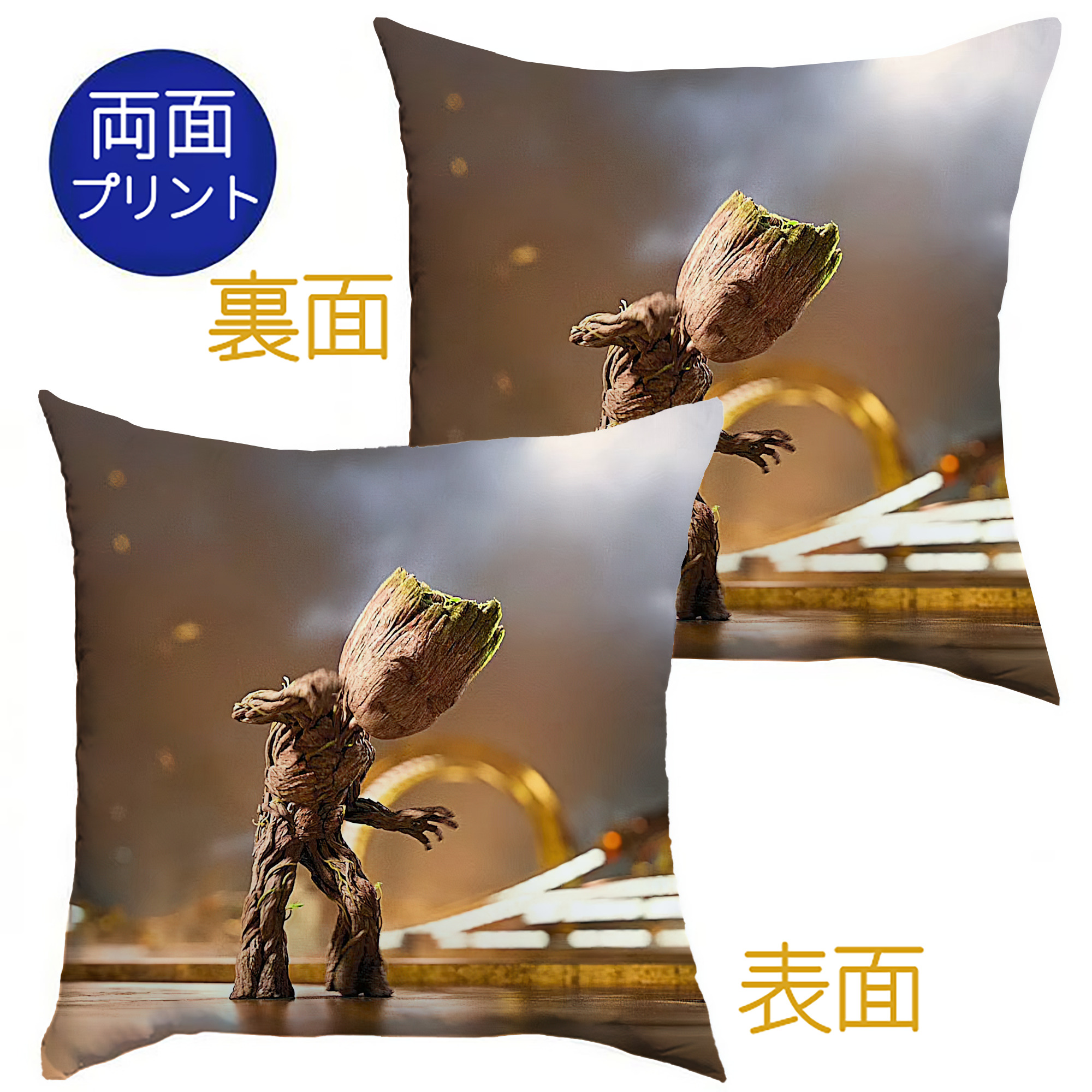 （画像用） アベンジャーズ The Avengers クッションカバー＆本体セット（ポリエステル素材）