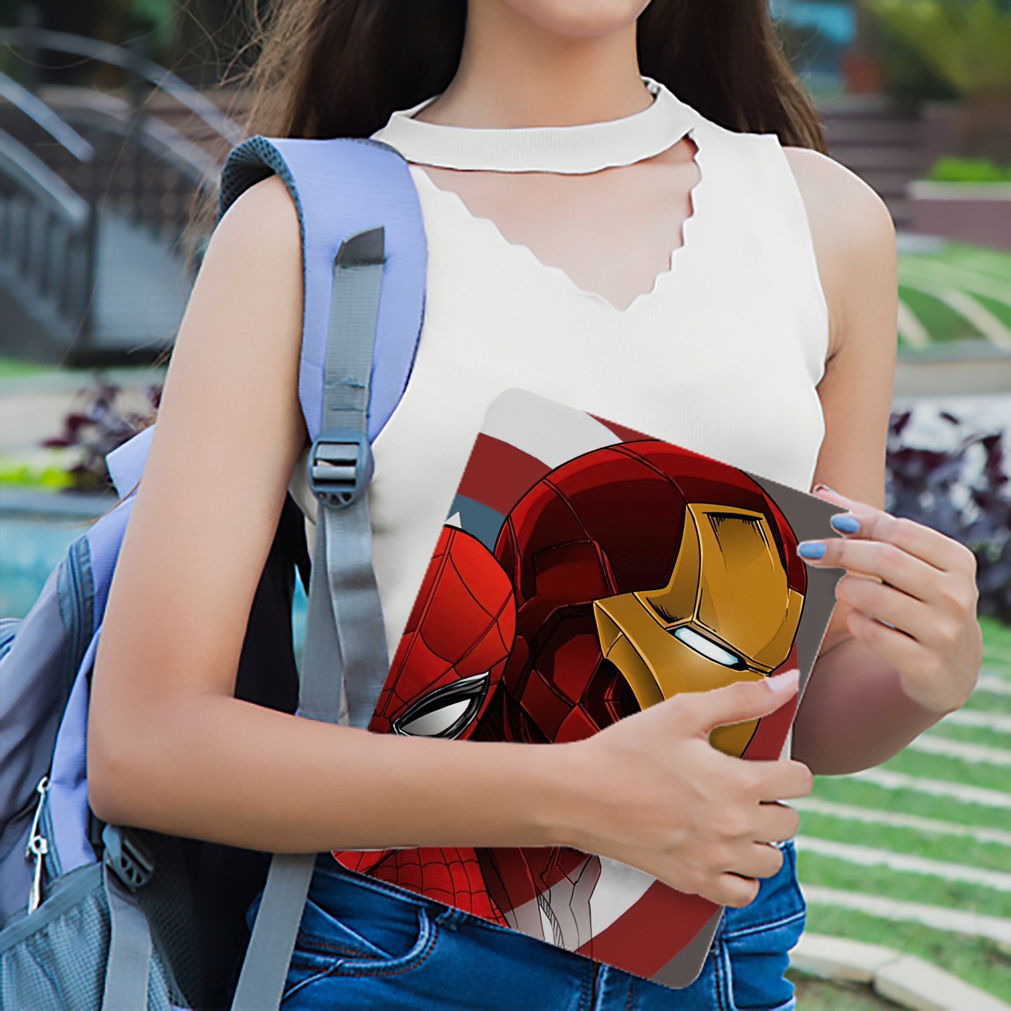 アベンジャーズ The Avengers IPad ケース ブック型 PUレザー TPU 耐衝撃 軽量 薄型 ペン収納なし 全面保護 IPad 各モデル対応