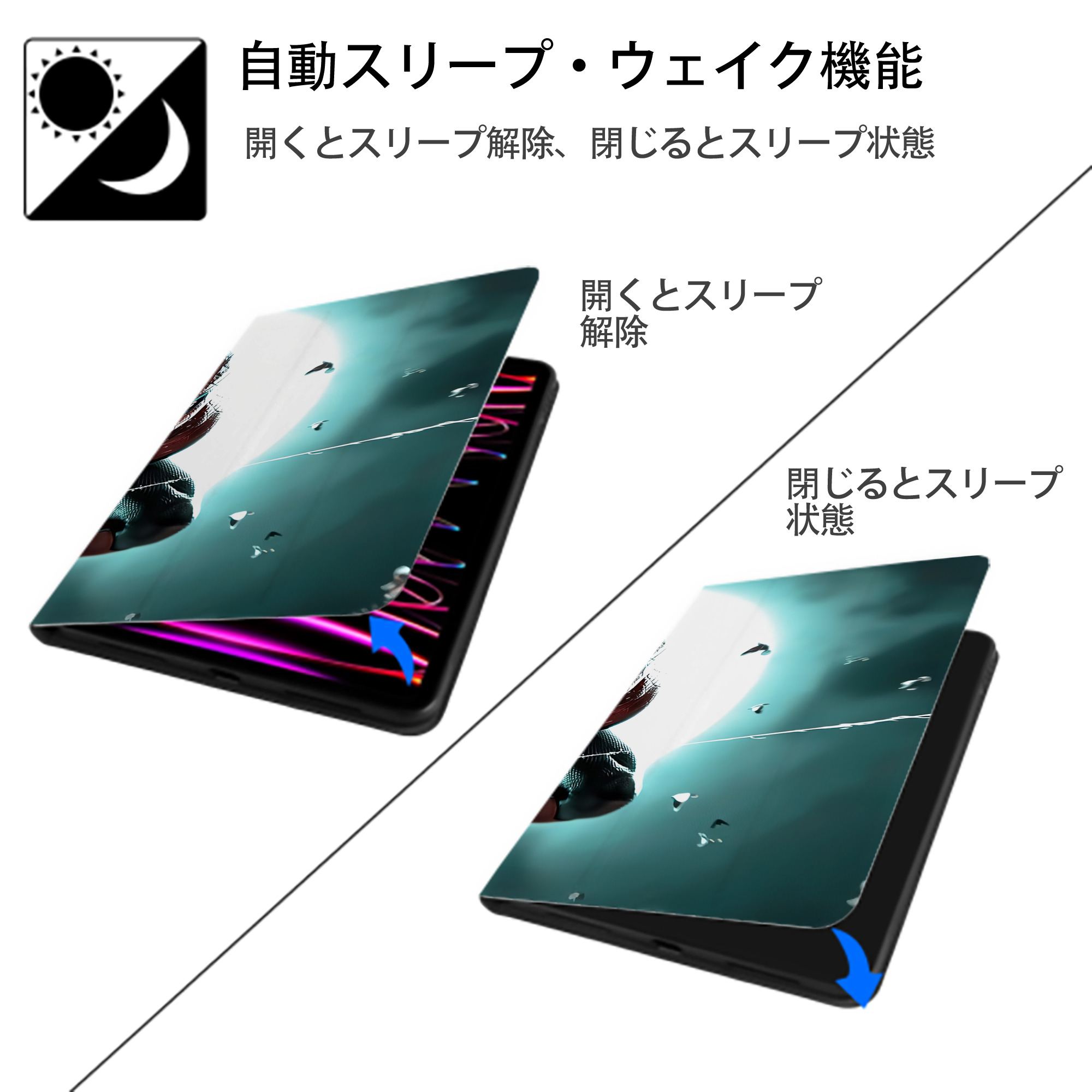 アベンジャーズ The Avengers IPad ケース ブック型 PUレザー TPU 耐衝撃 軽量 薄型 ペン収納なし 全面保護 IPad 各モデル対応