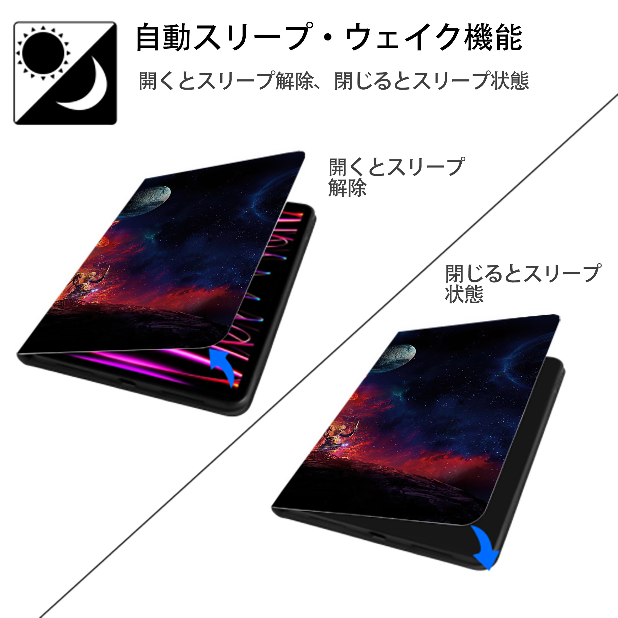 アベンジャーズ The Avengers IPad ケース ブック型 PUレザー TPU 耐衝撃 軽量 薄型 ペン収納なし 全面保護 IPad 各モデル対応