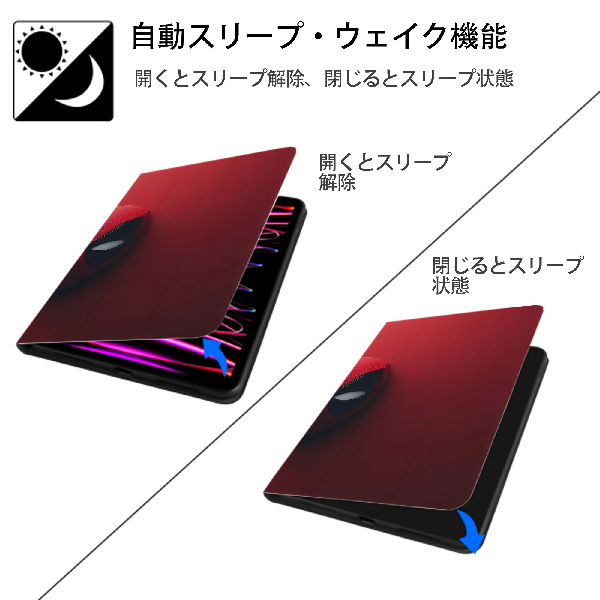 アベンジャーズ The Avengers IPad ケース ブック型 PUレザー TPU 耐衝撃 軽量 薄型 ペン収納なし 全面保護 IPad 各モデル対応